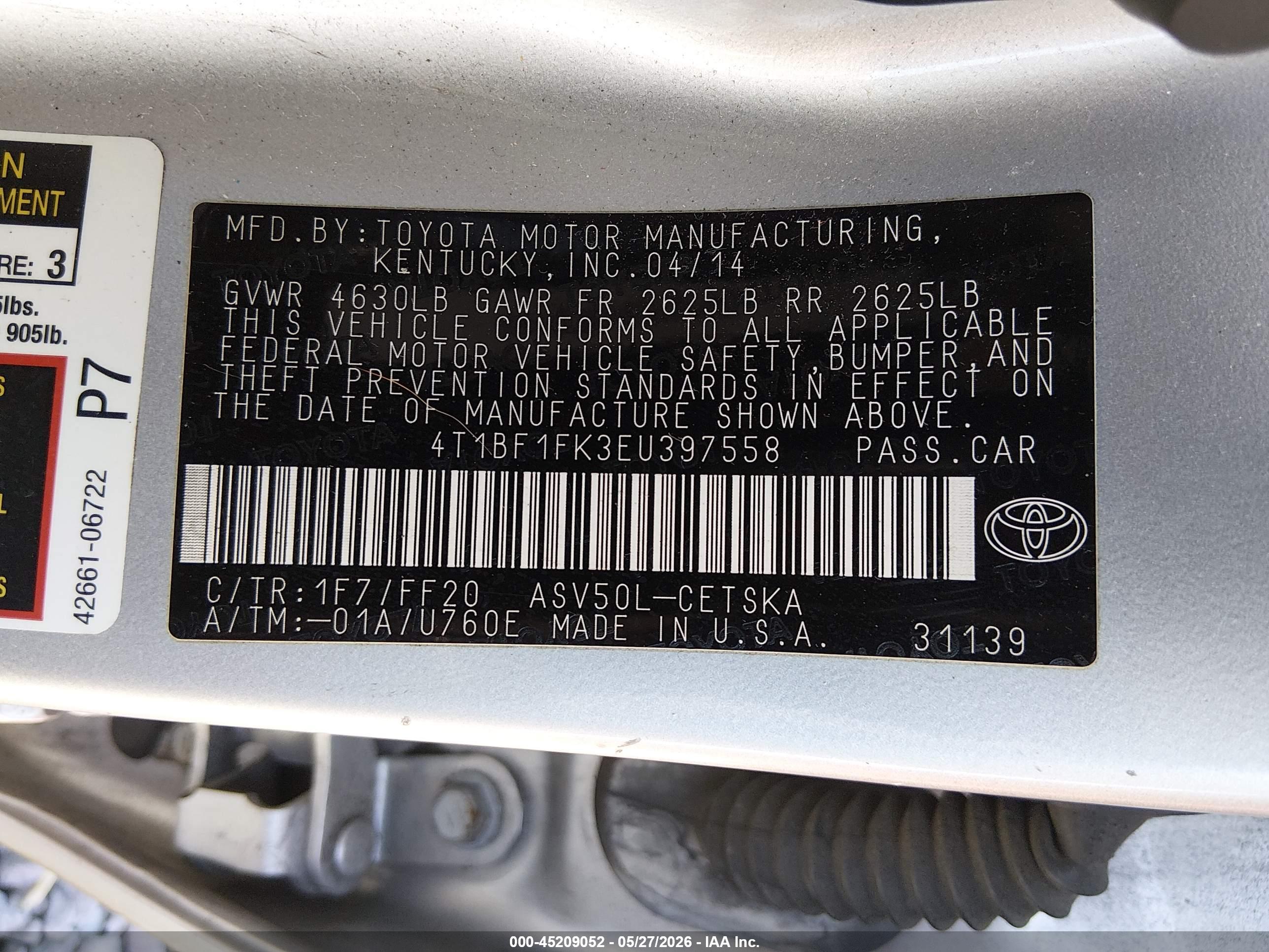 TOYOTA CAMRY image 9