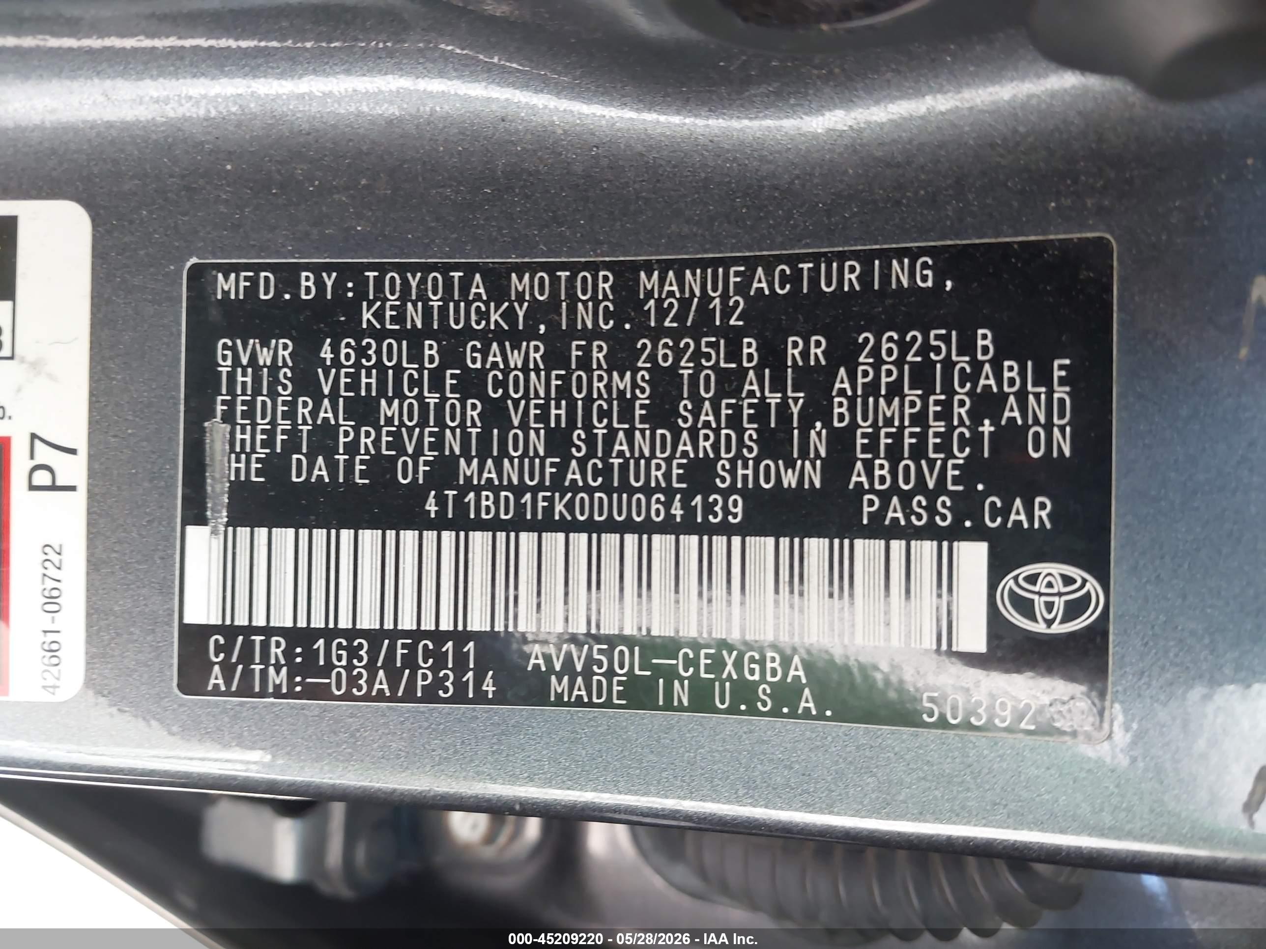 TOYOTA CAMRY image 9