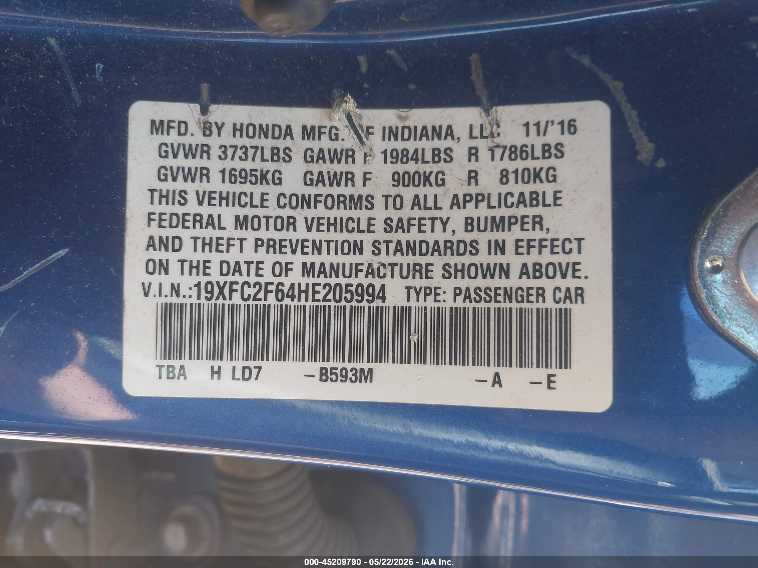 HONDA CIVIC image 9