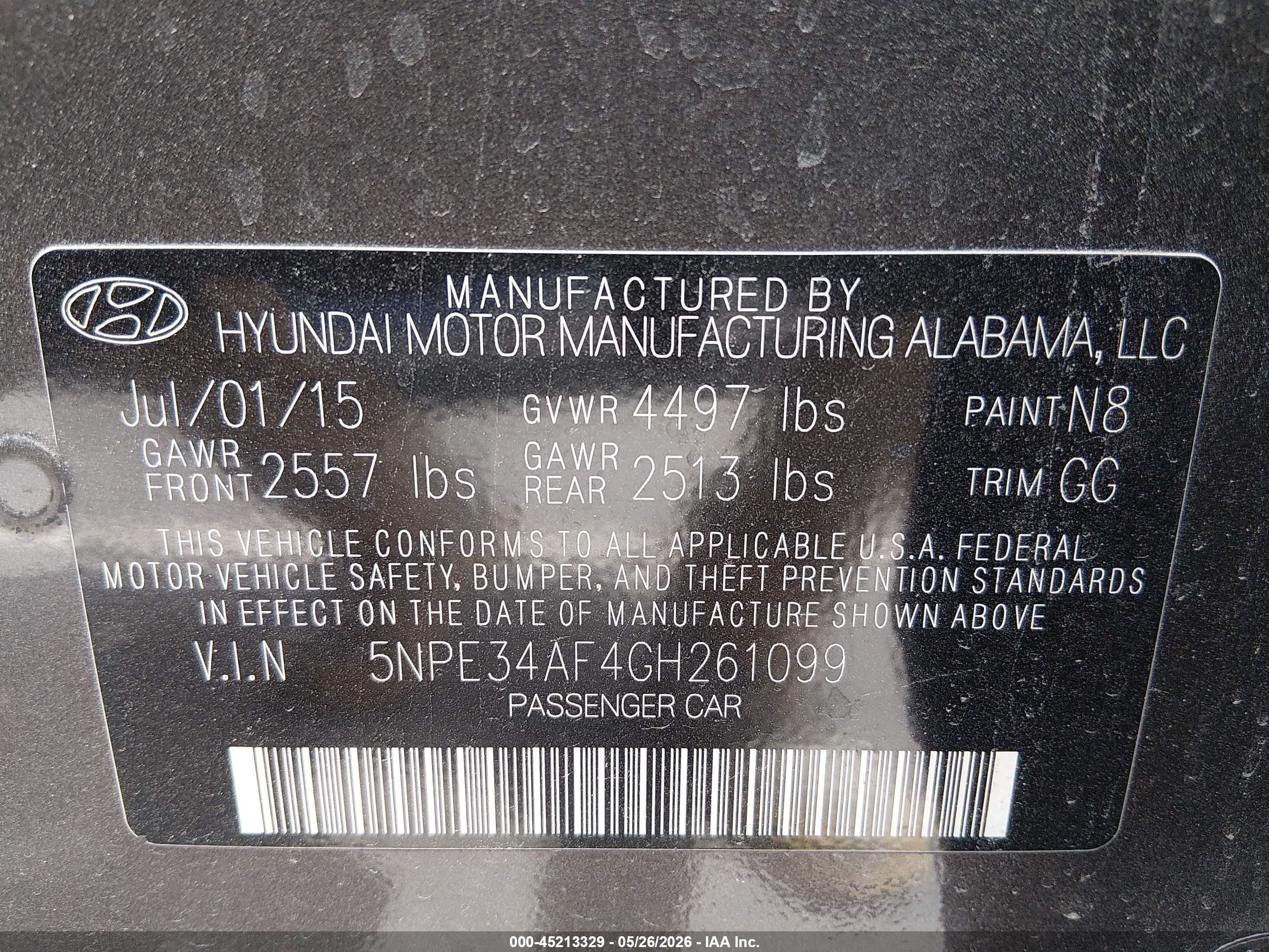 HYUNDAI SONATA image 9
