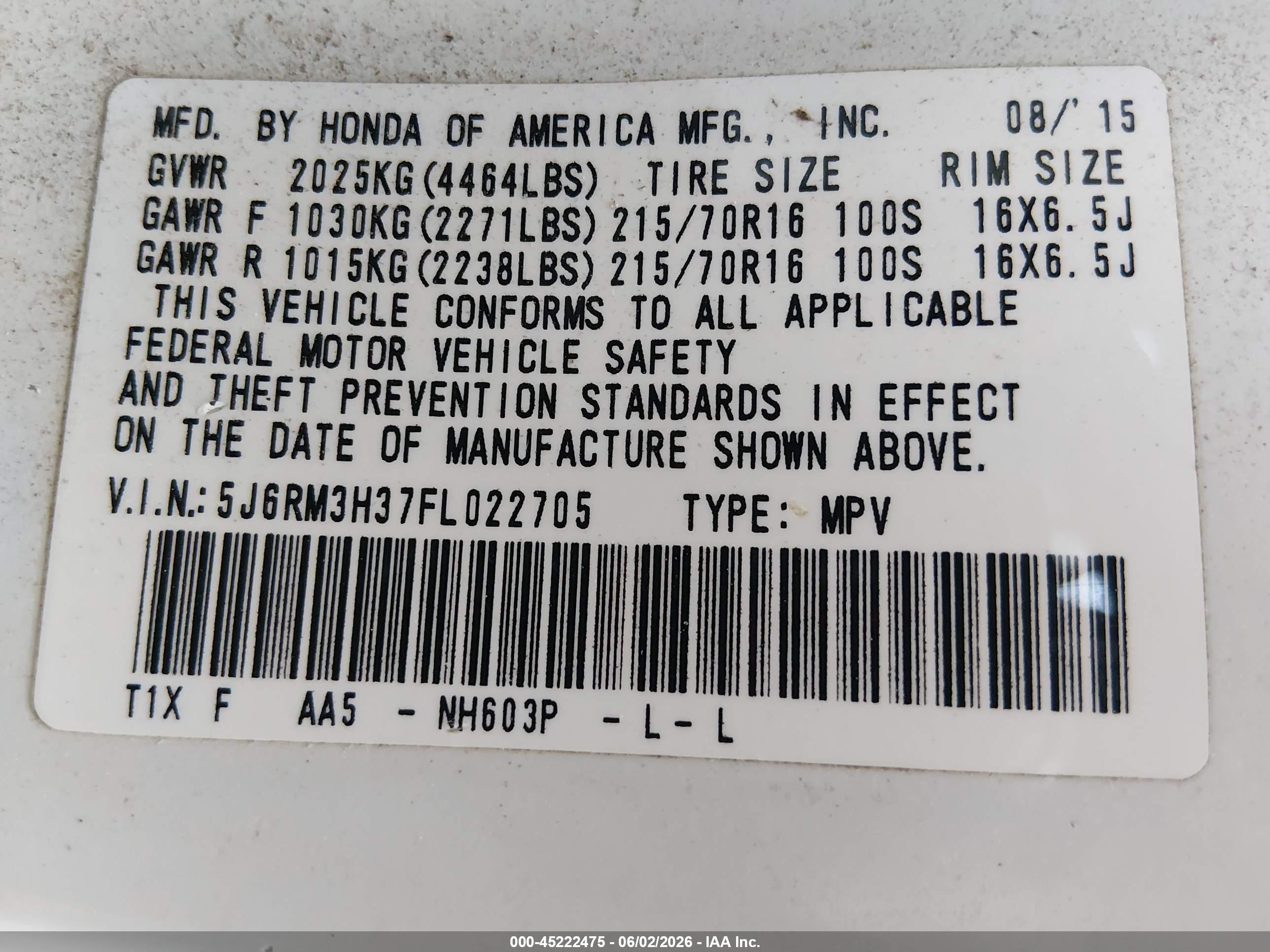 HONDA CR-V image 9