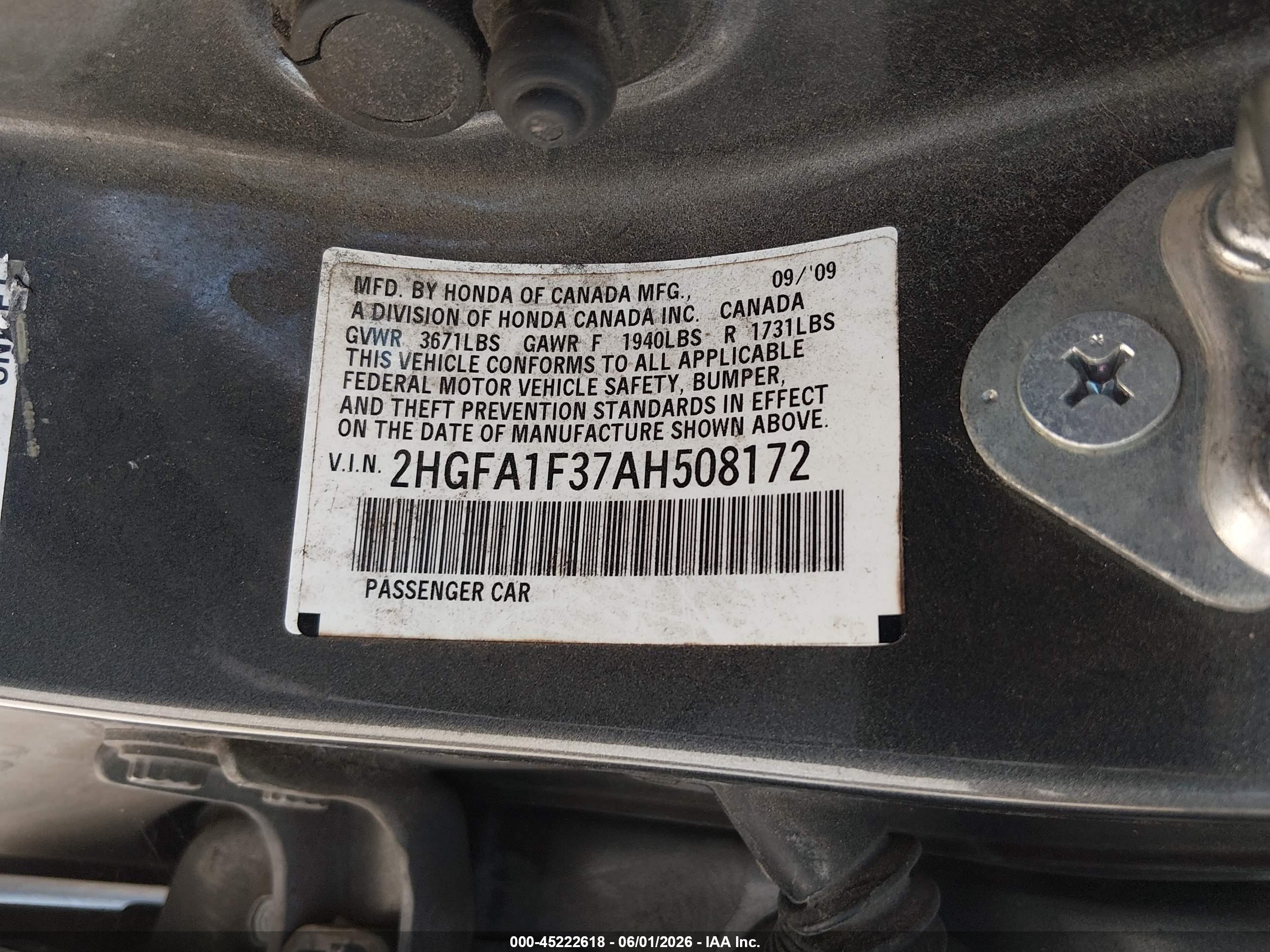 HONDA CIVIC image 9