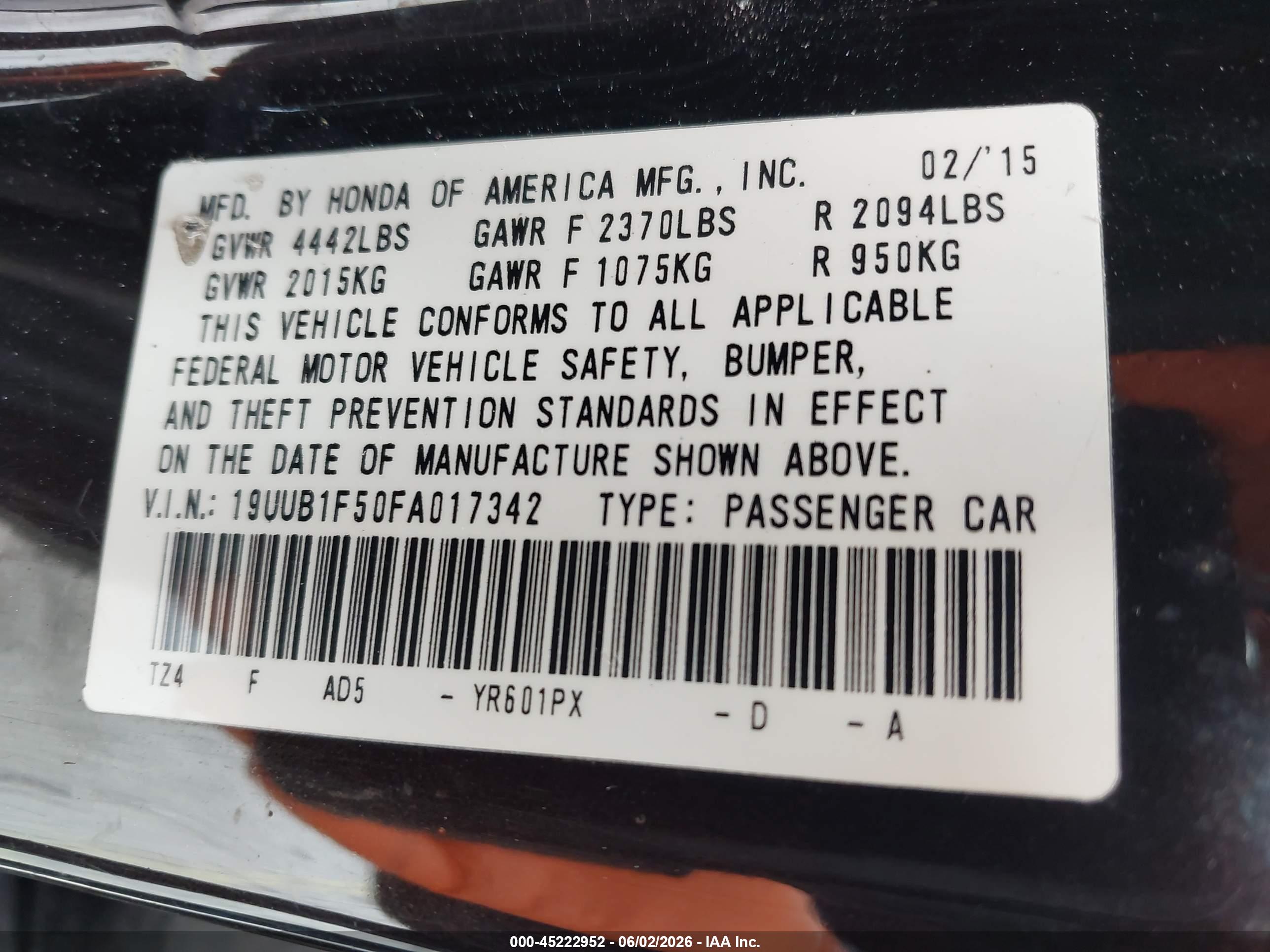 ACURA TLX image 9