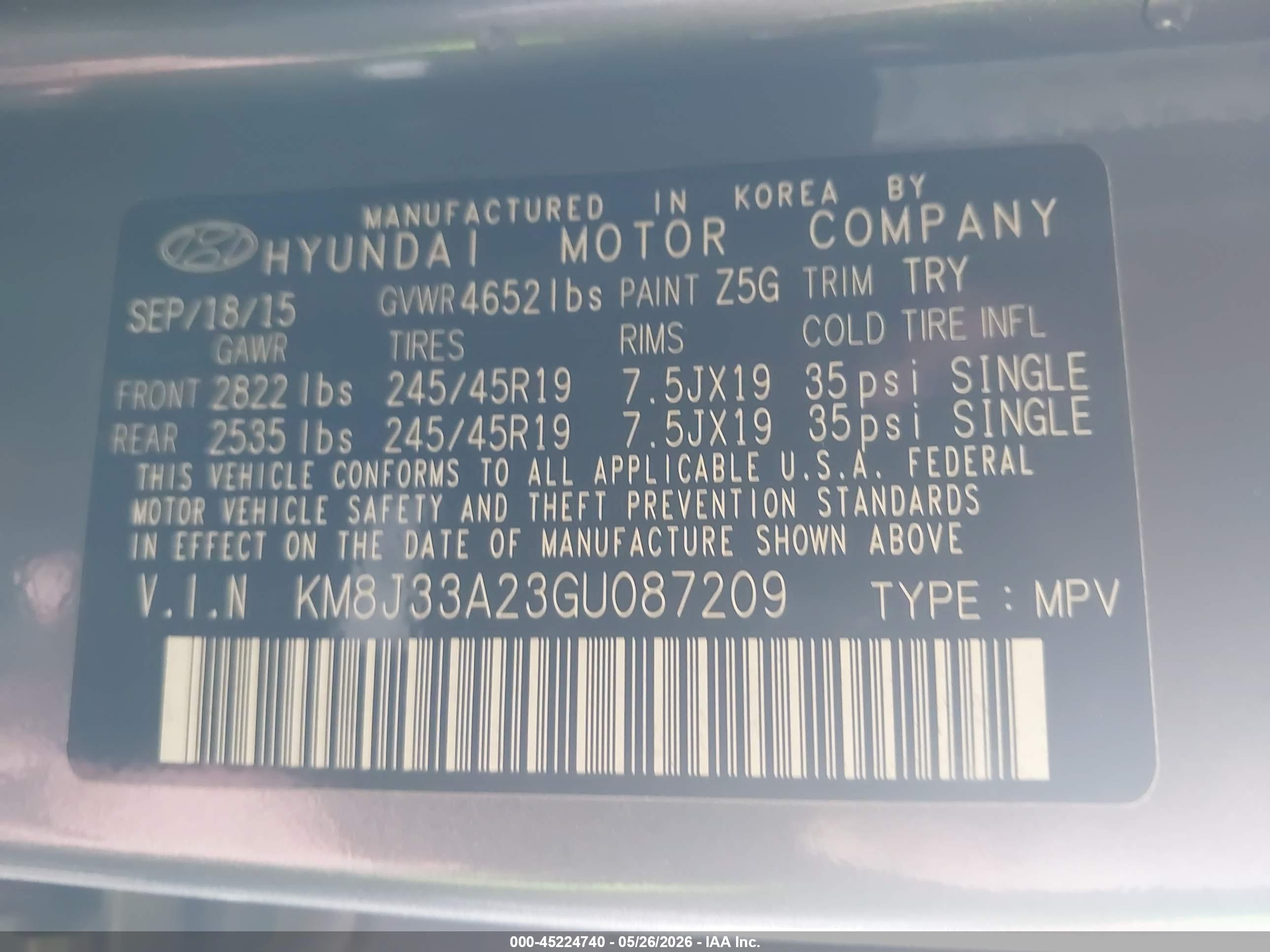 HYUNDAI TUCSON image 9