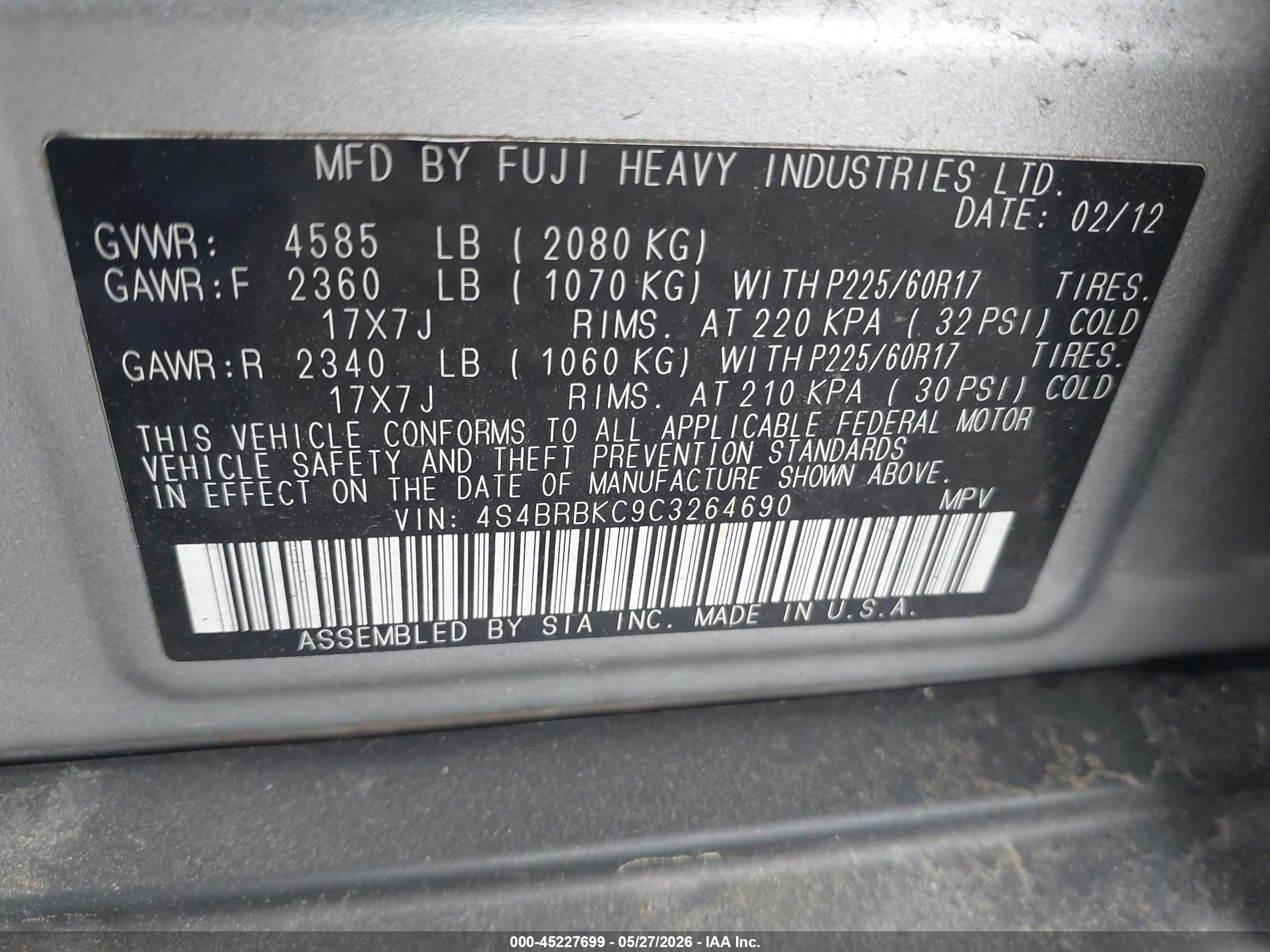 SUBARU OUTBACK image 9