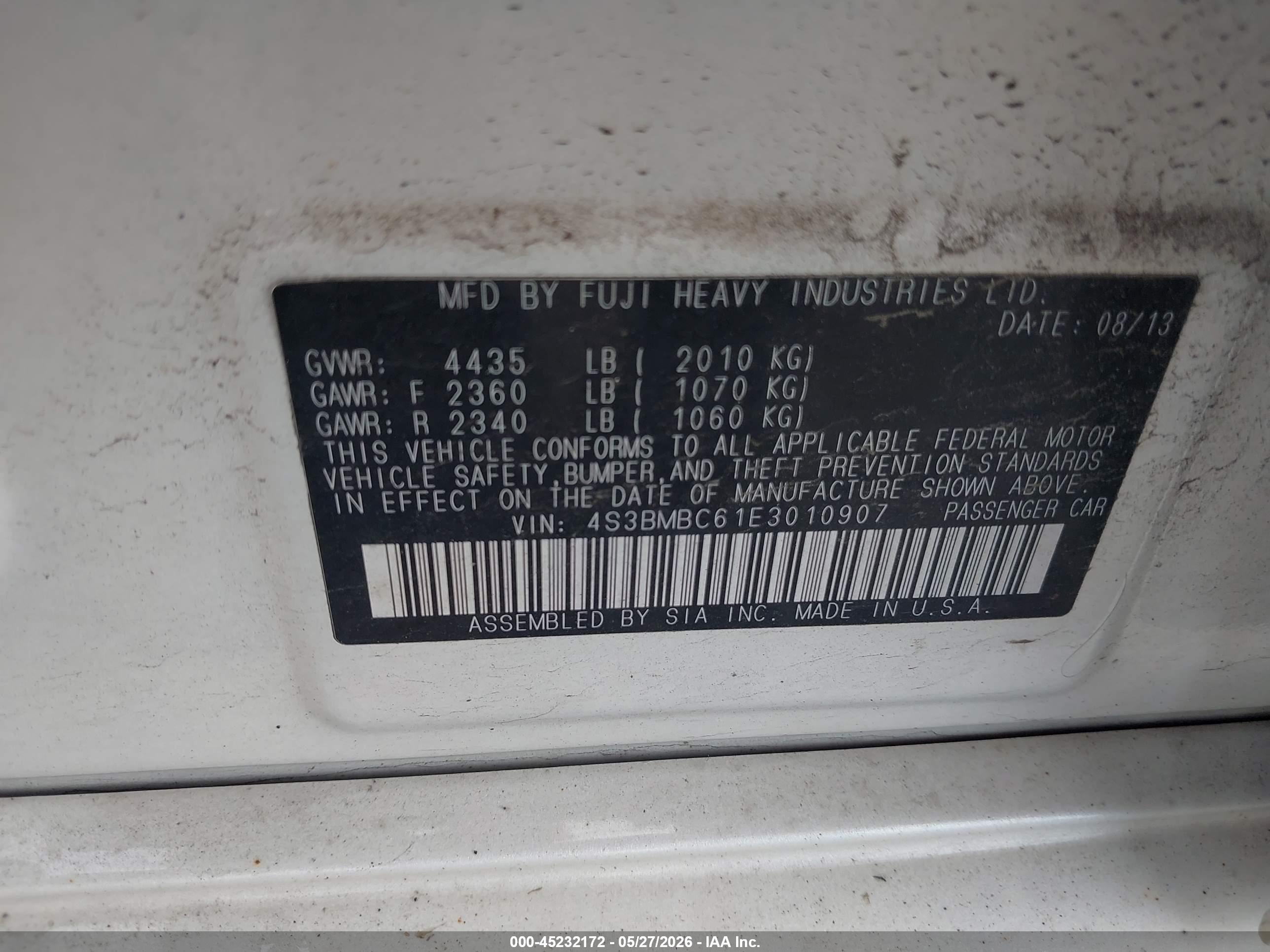 SUBARU LEGACY image 9