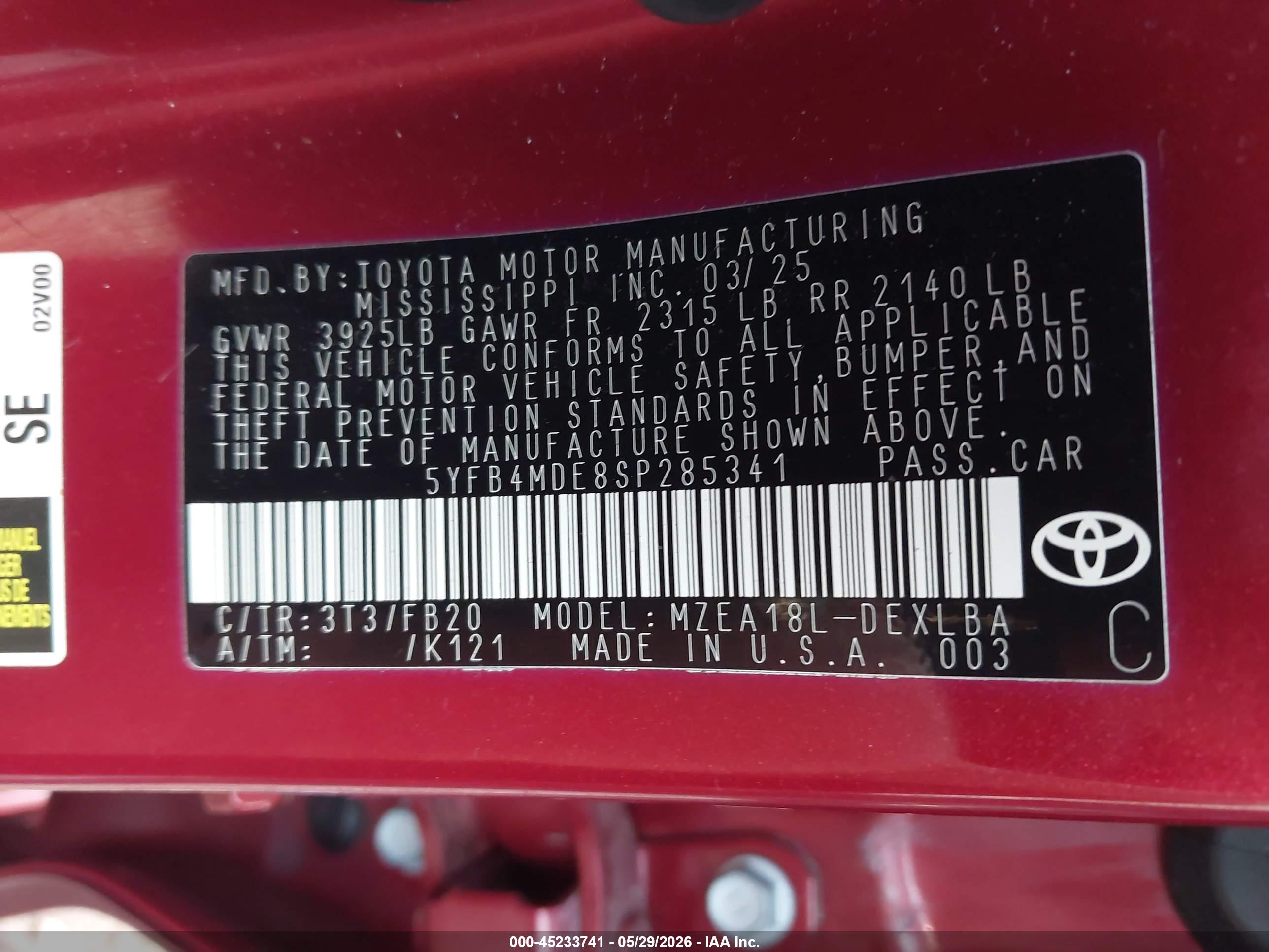 TOYOTA COROLLA image 9