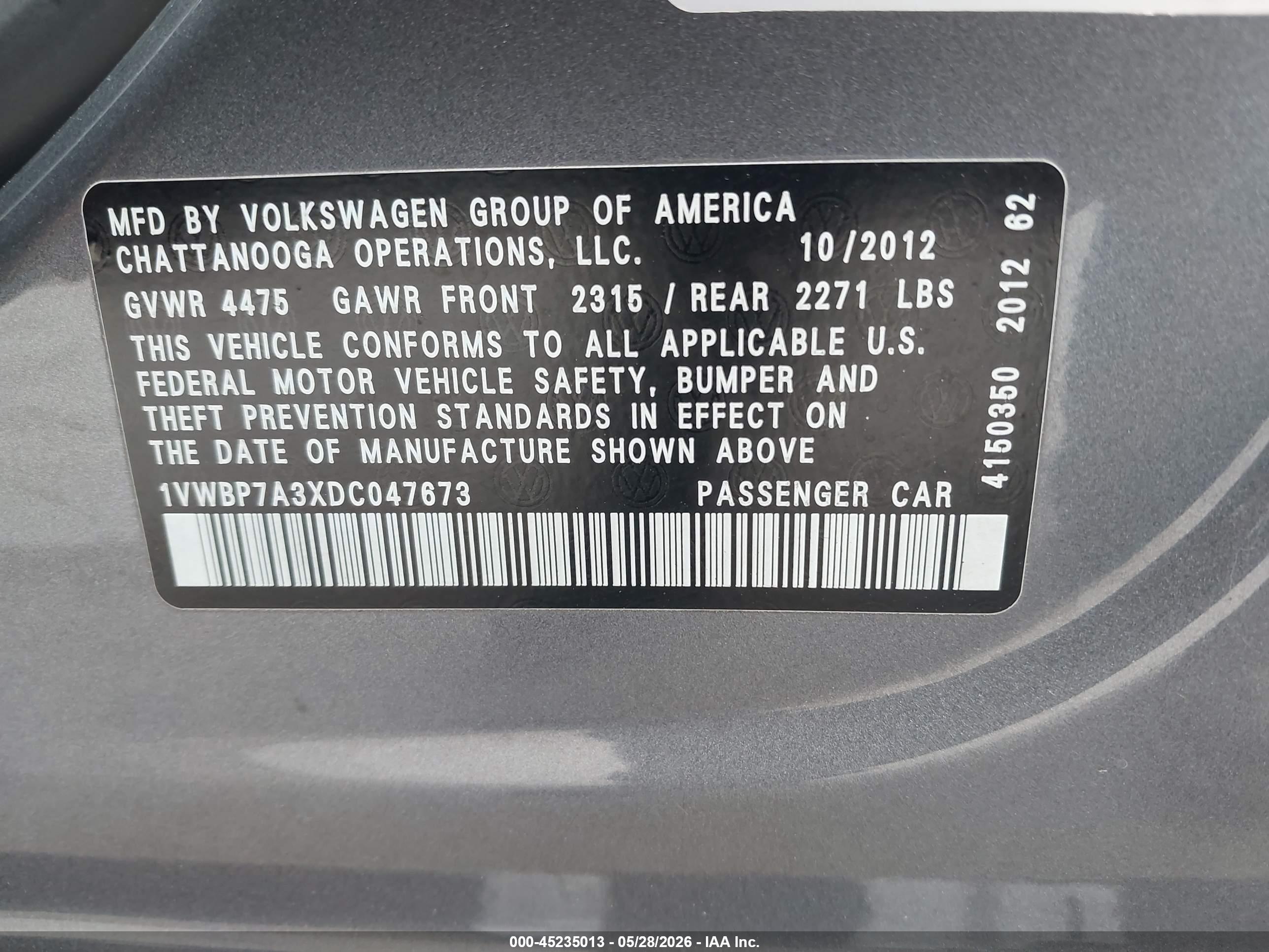 VOLKSWAGEN PASSAT image 9
