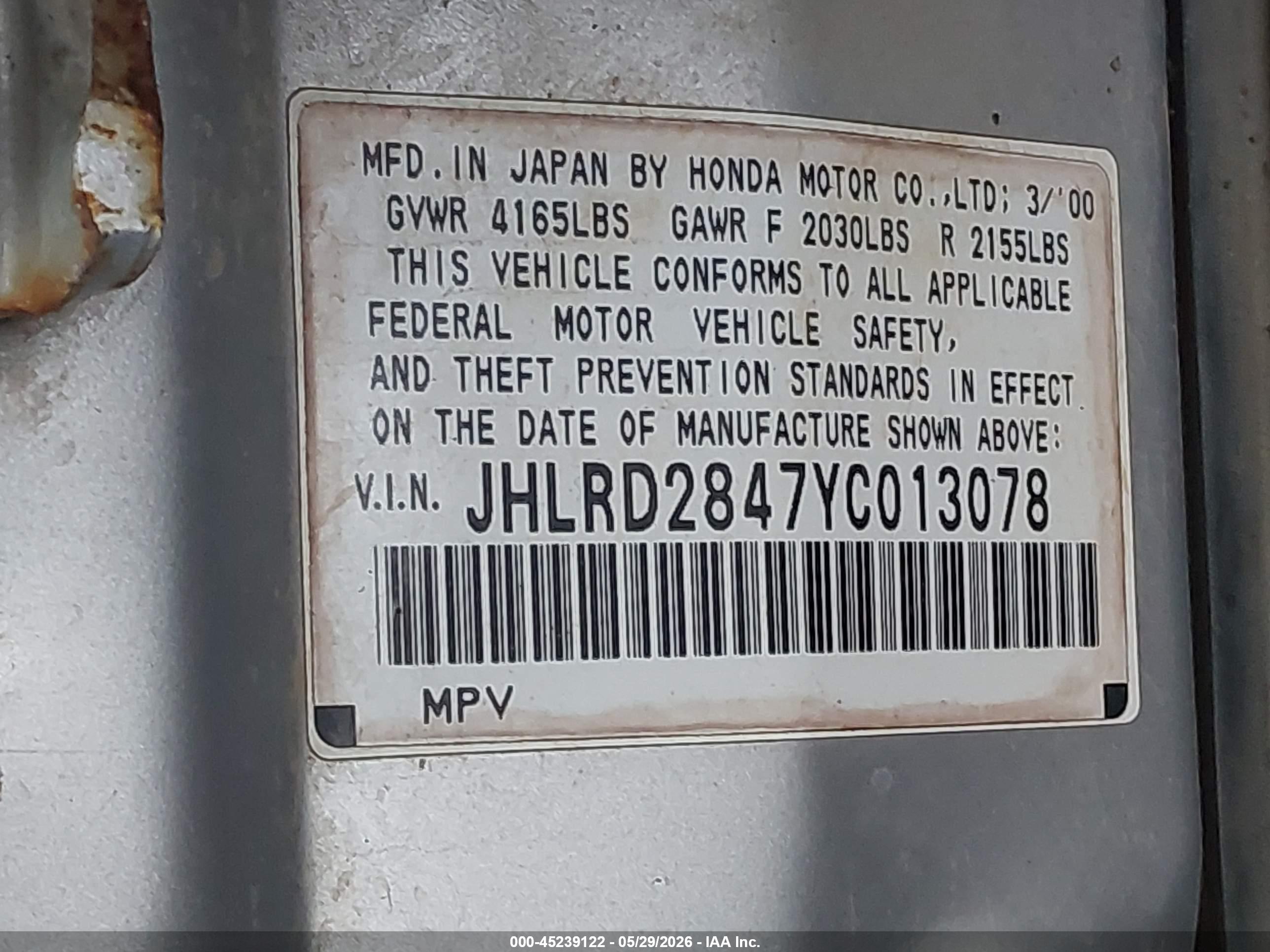 HONDA CR-V image 9