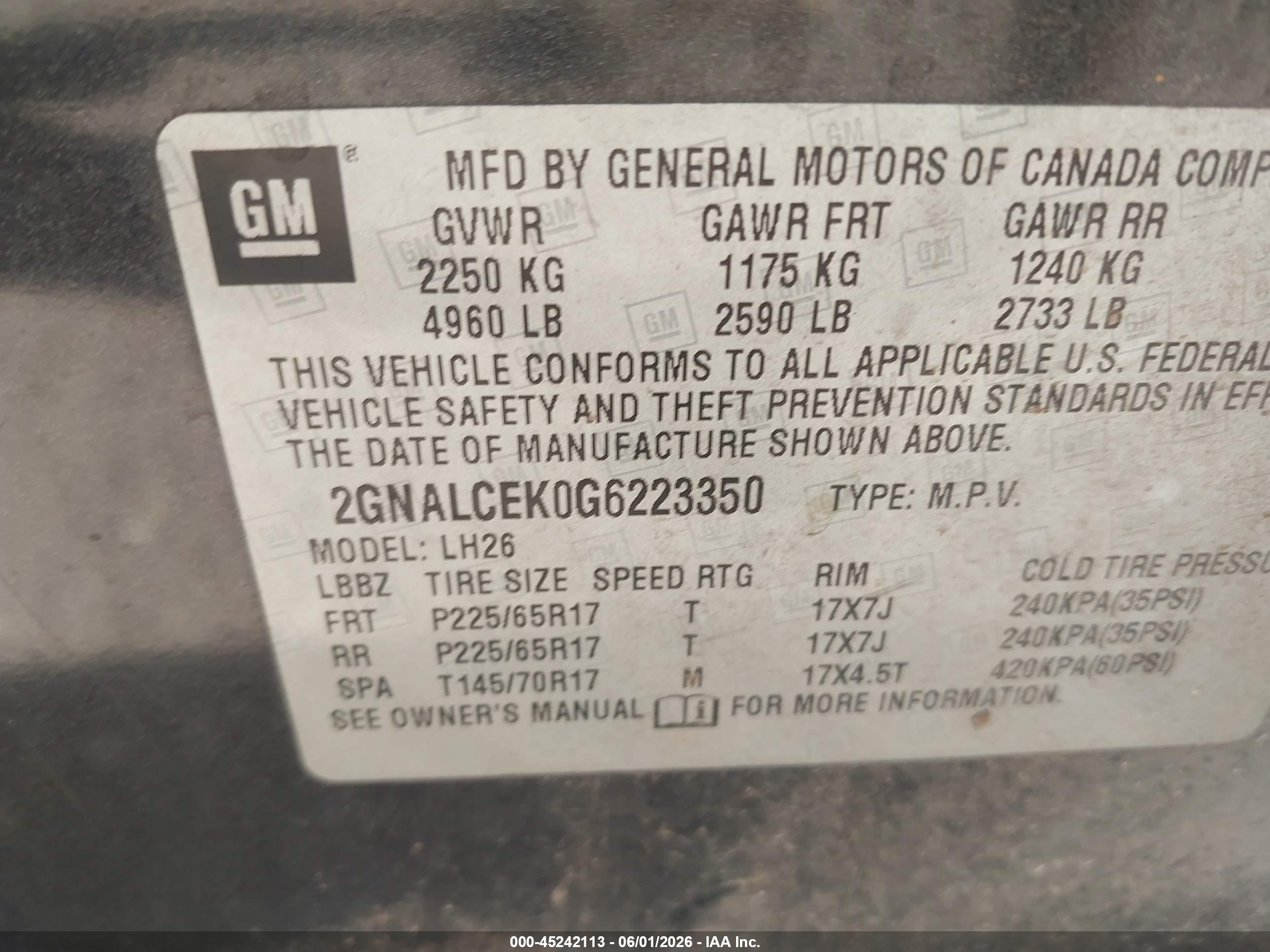 CHEVROLET EQUINOX image 9