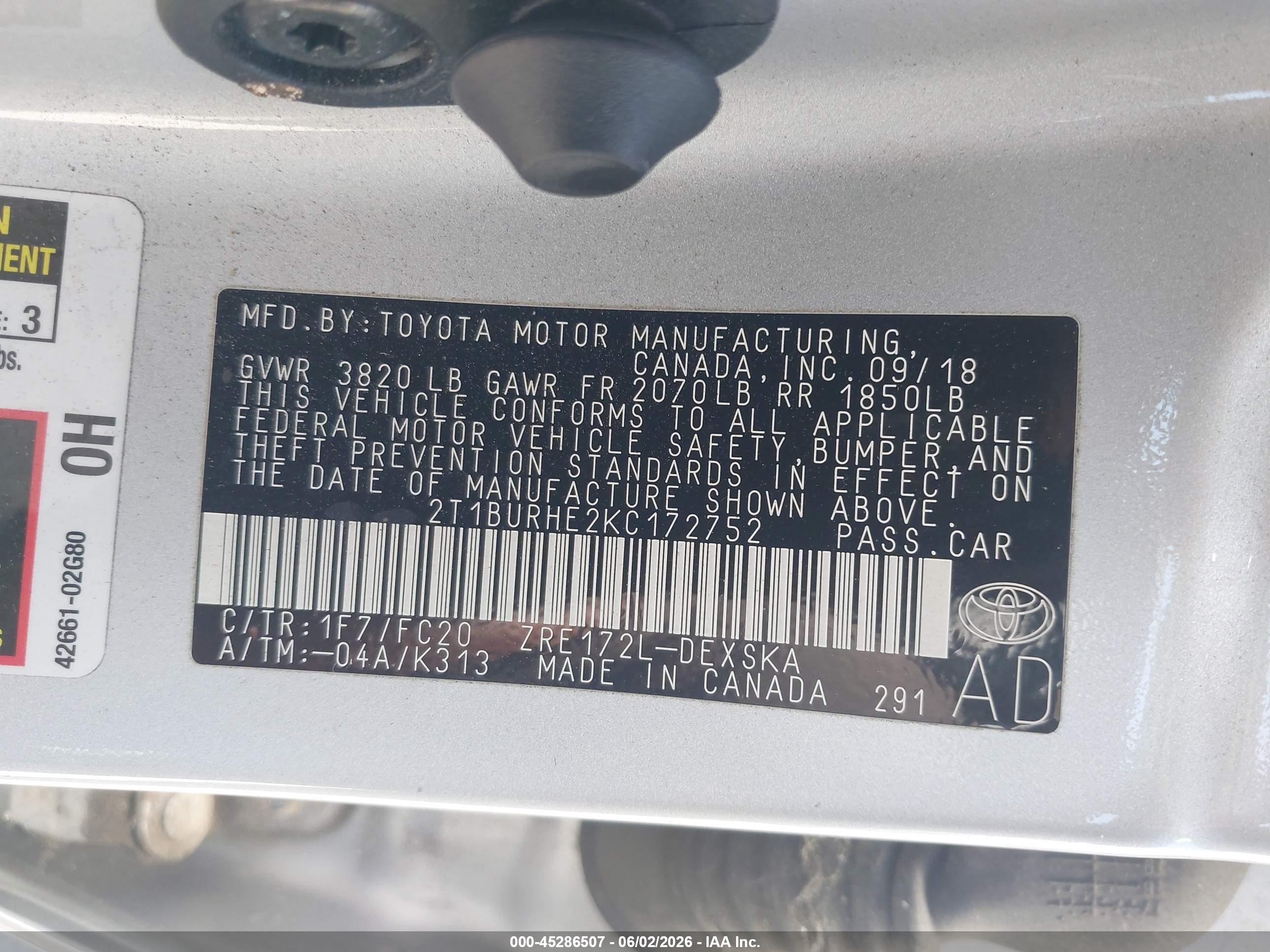 TOYOTA COROLLA image 9