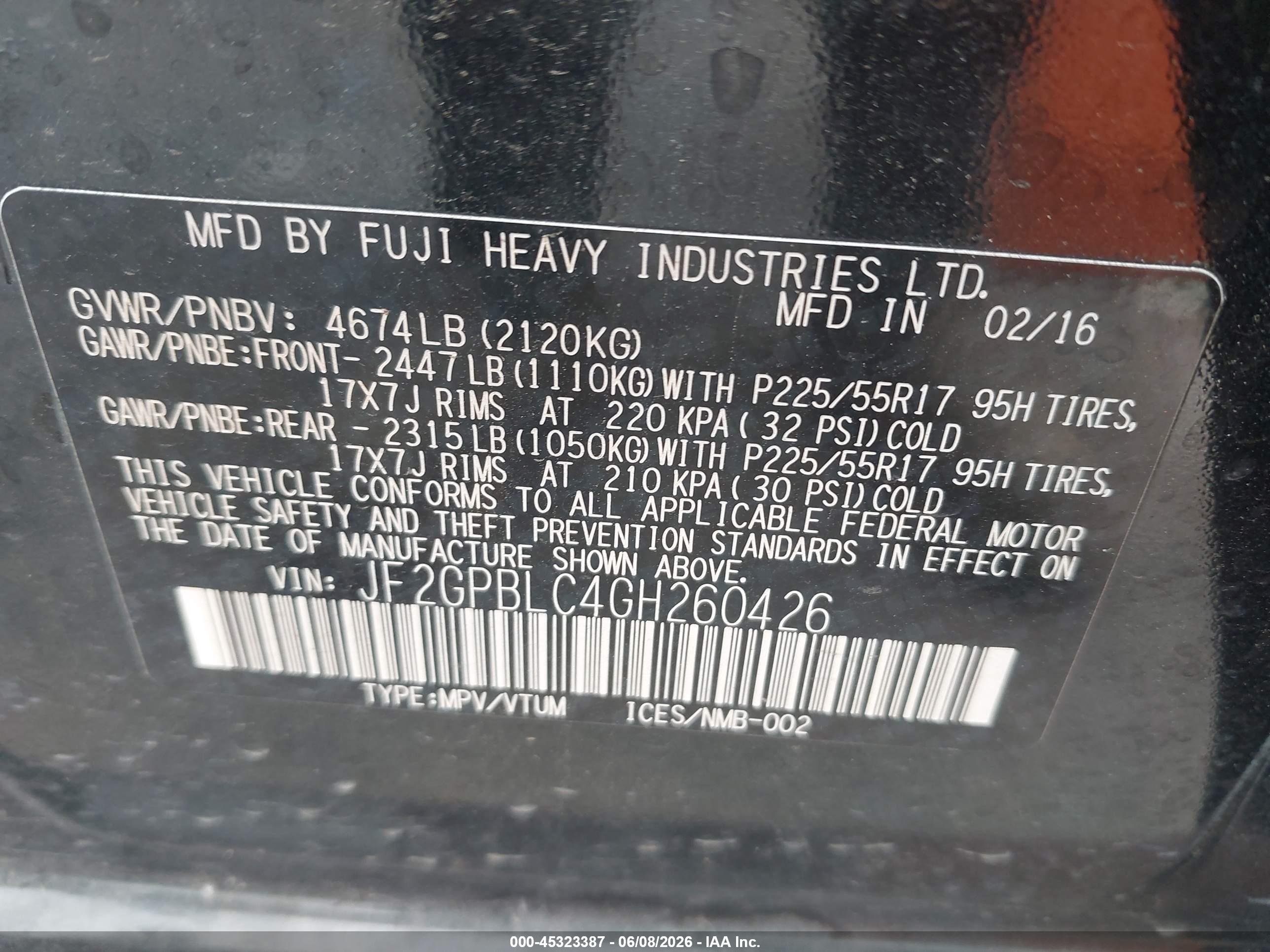SUBARU CROSSTREK image 9