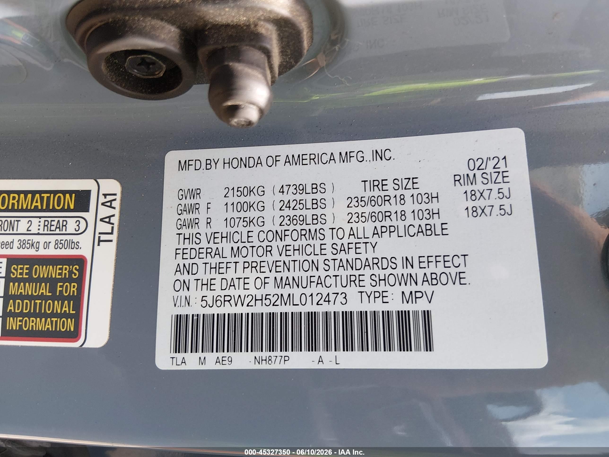 HONDA CR-V image 9