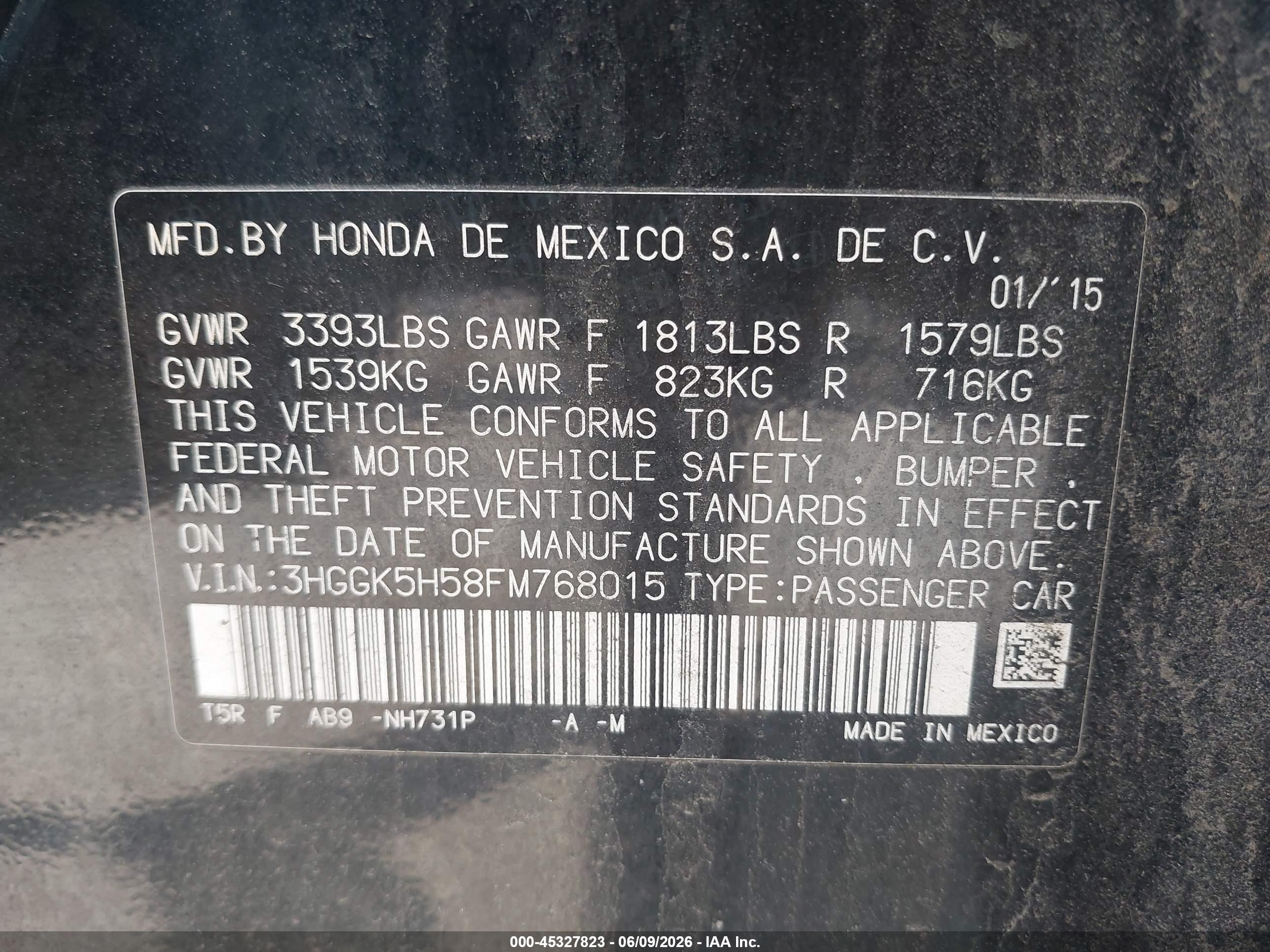 HONDA FIT image 9