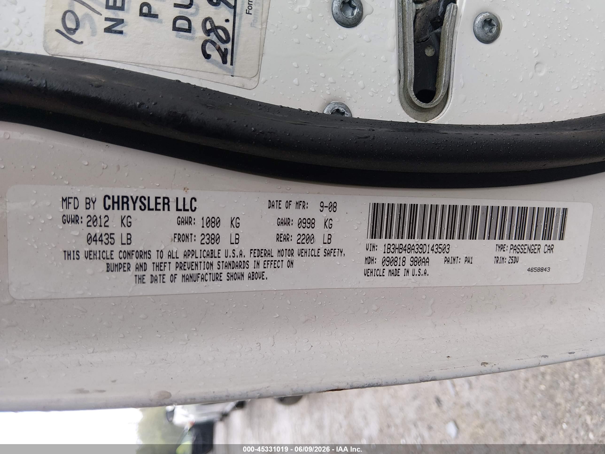 DODGE CALIBER image 9