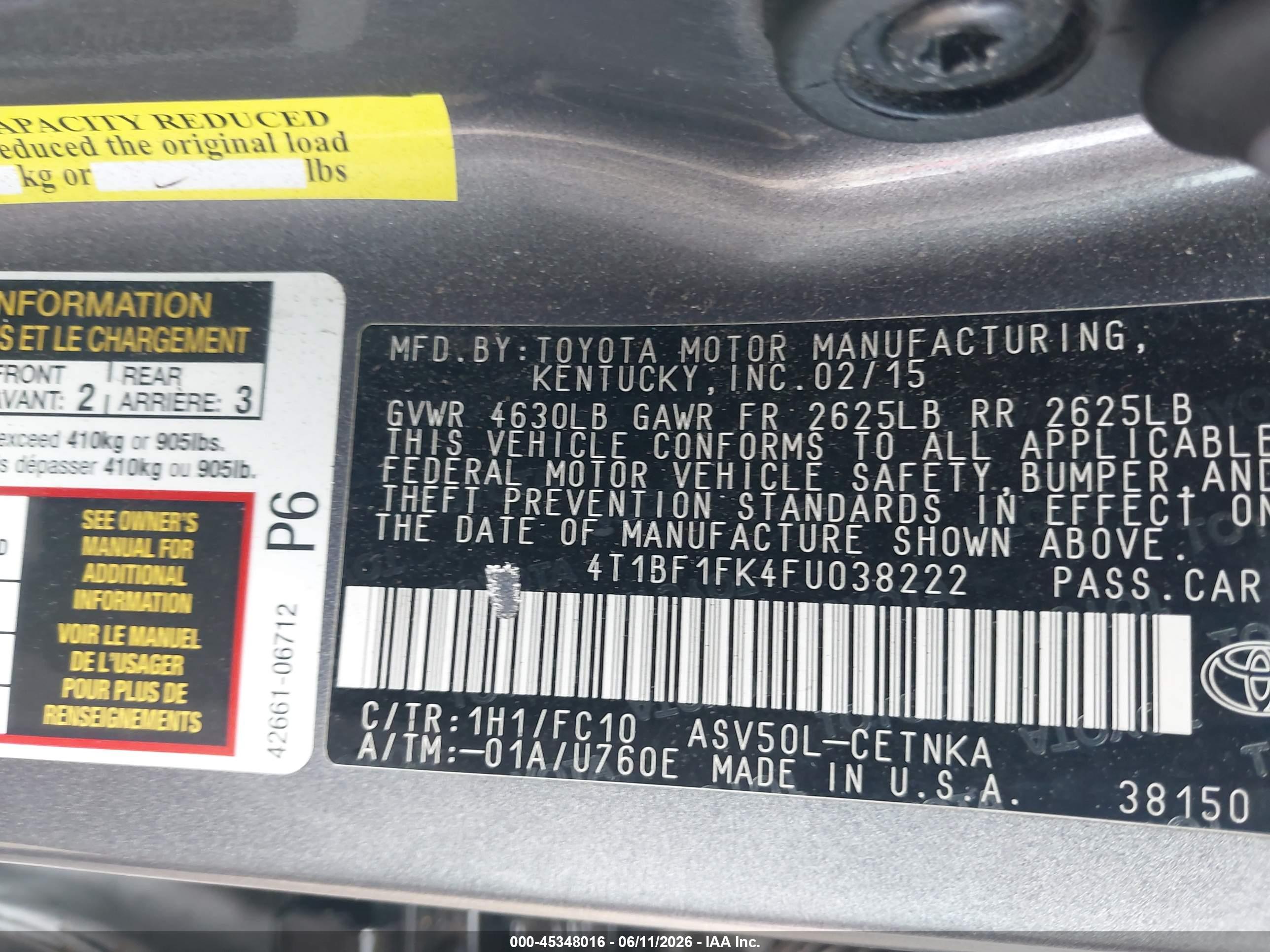 TOYOTA CAMRY image 9