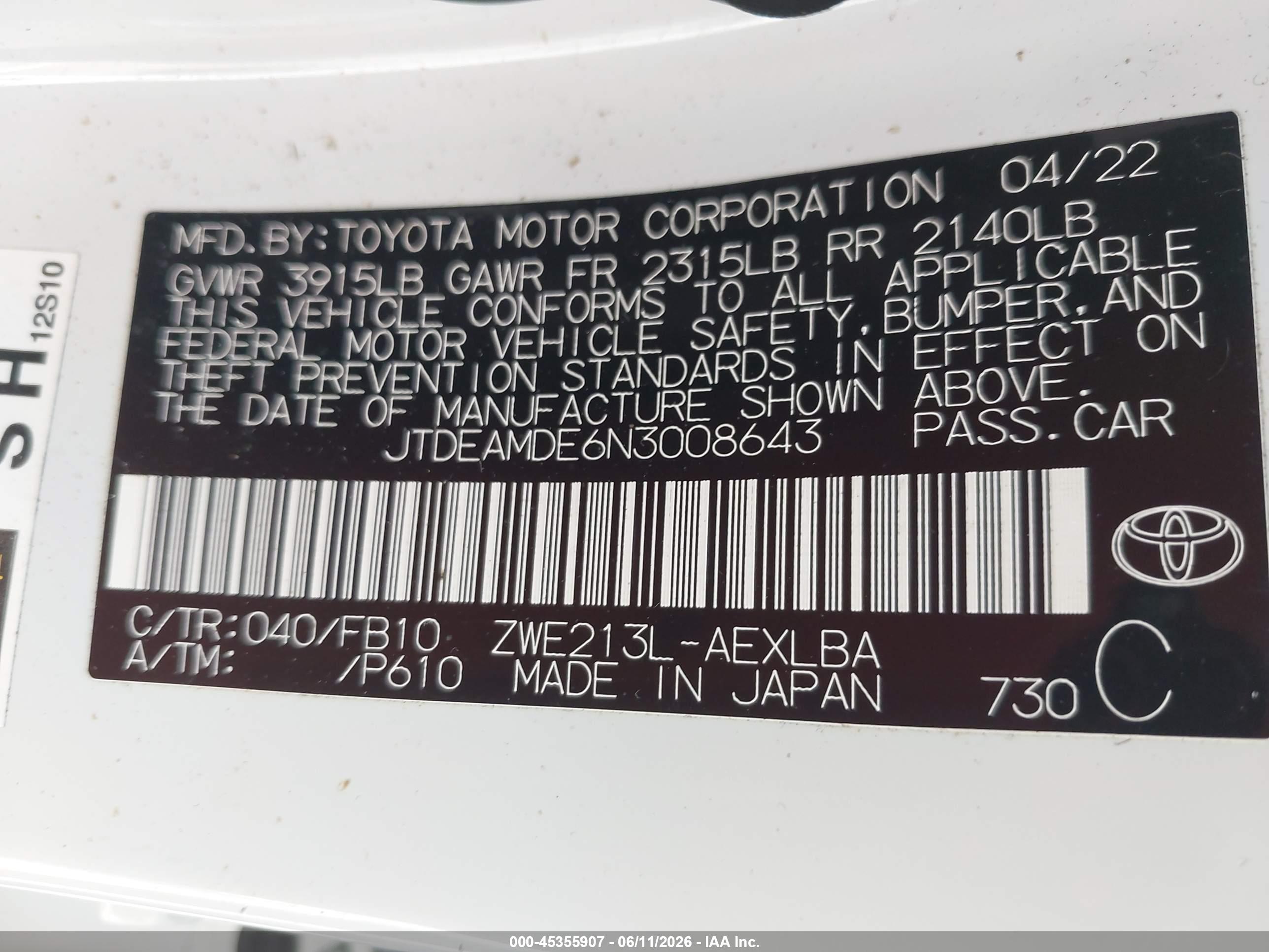 TOYOTA COROLLA image 9