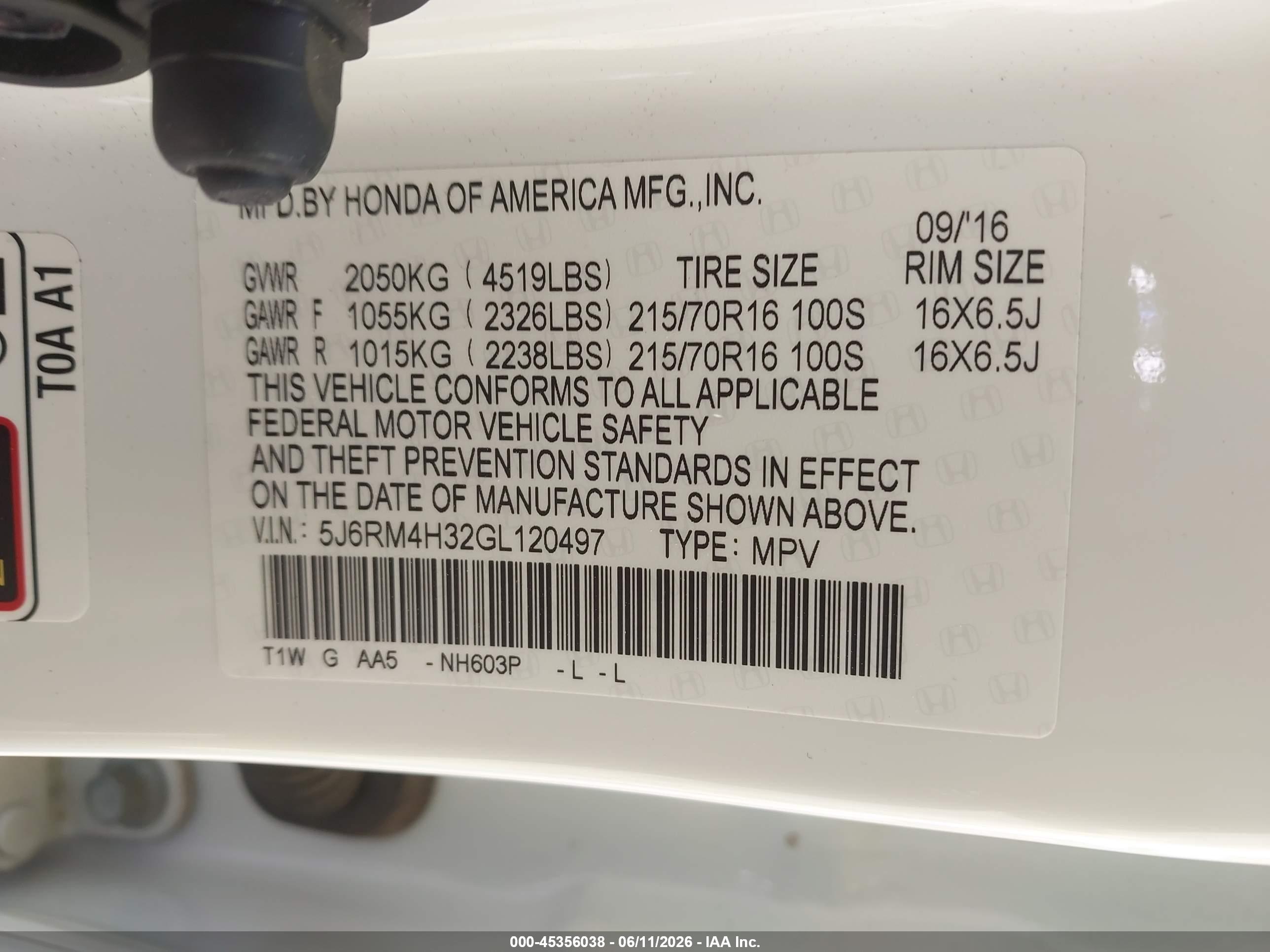 HONDA CR-V image 9