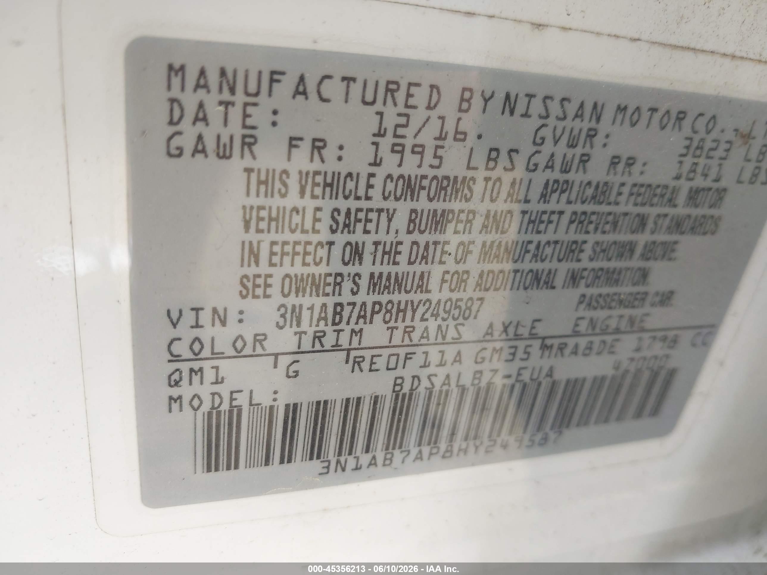 NISSAN SENTRA image 9