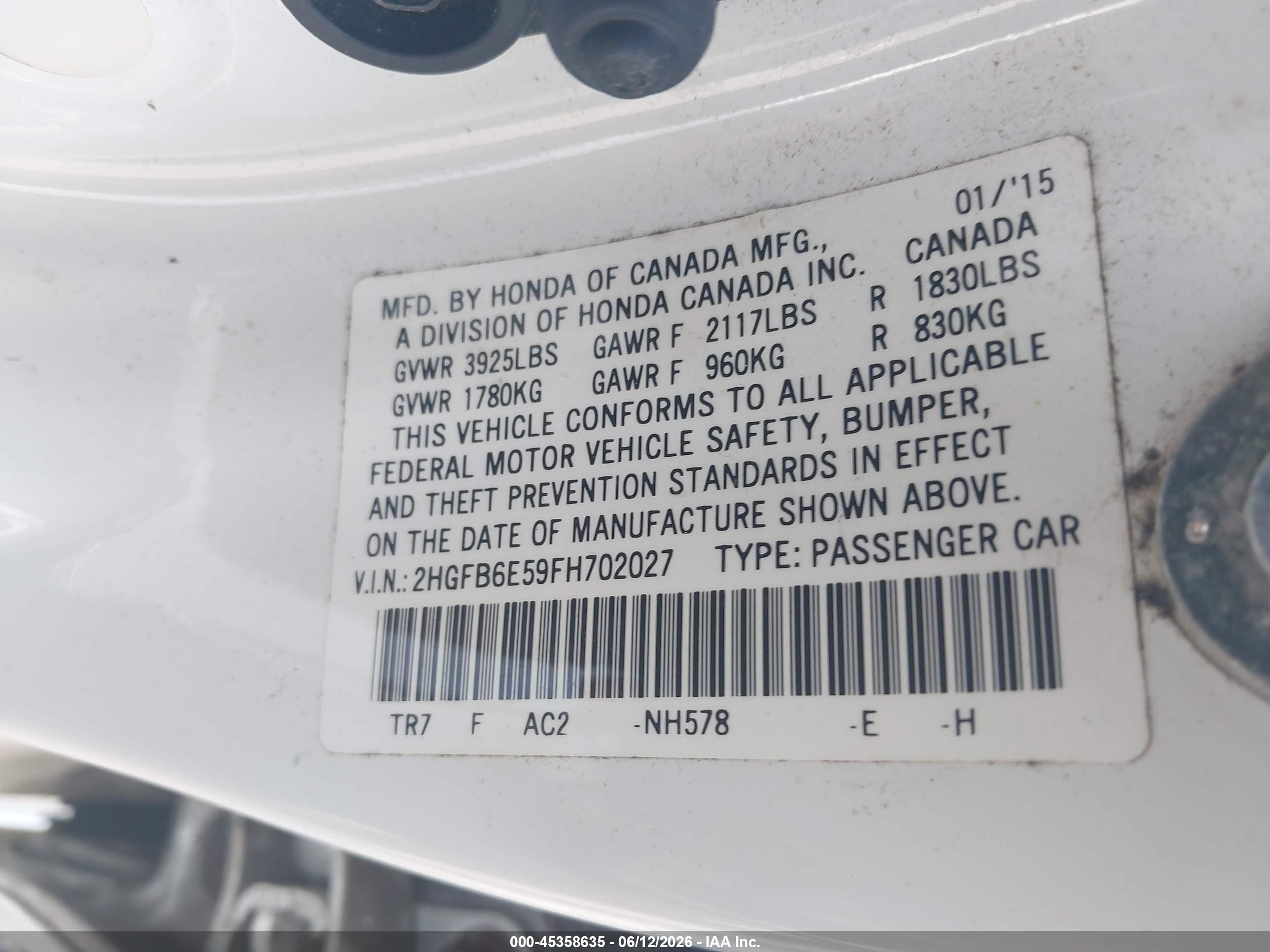 HONDA CIVIC image 9