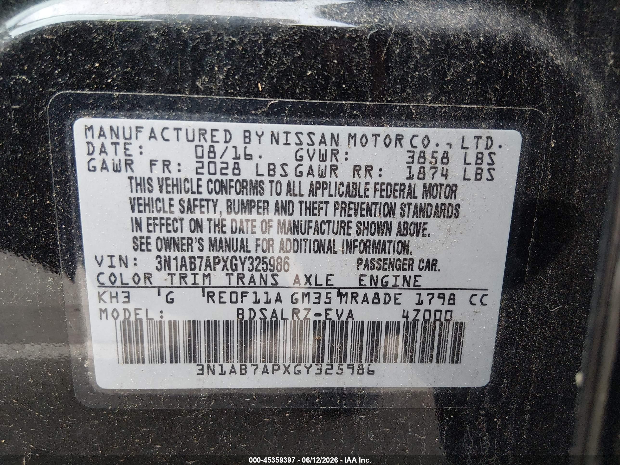 NISSAN SENTRA image 9