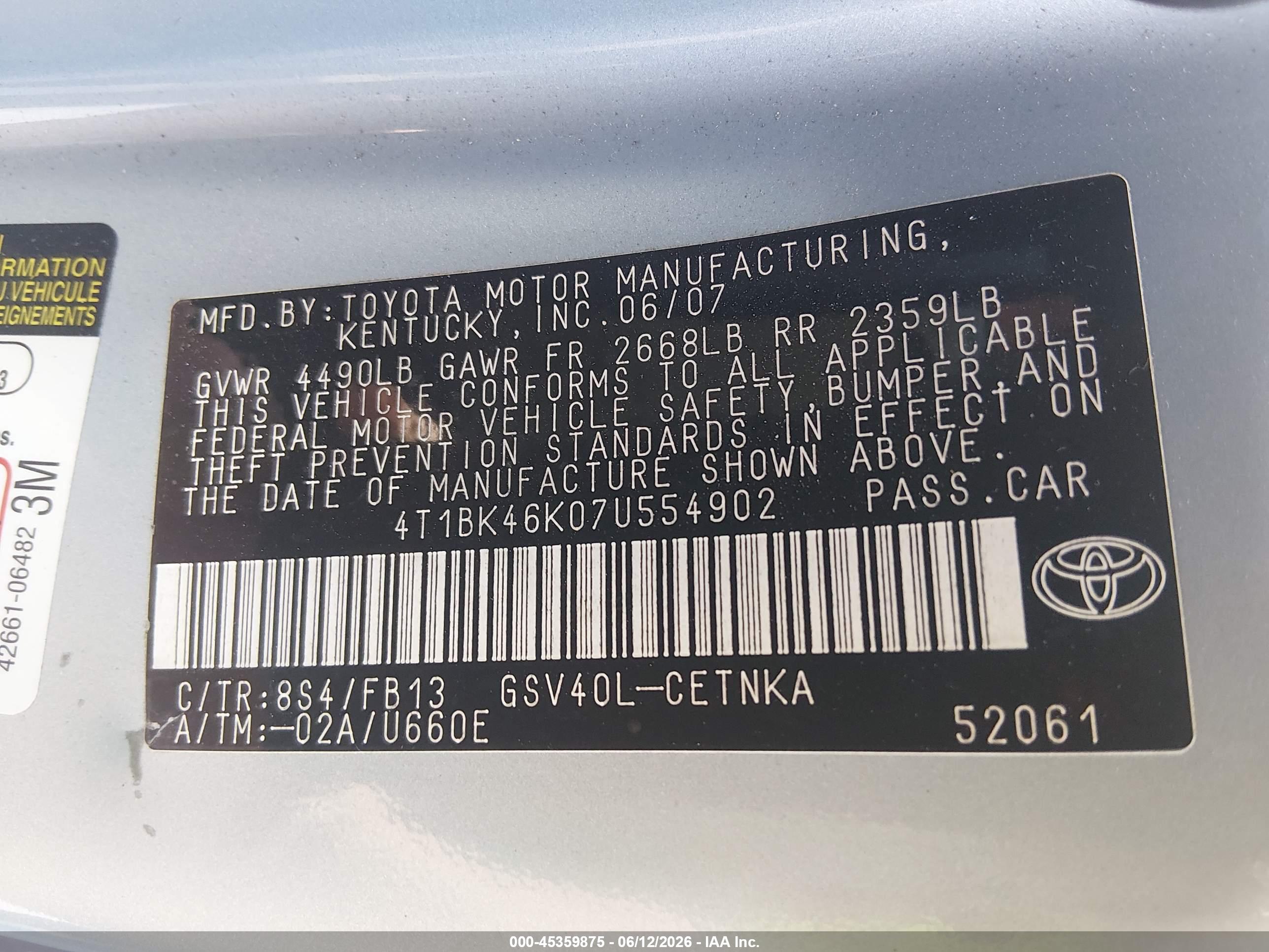 TOYOTA CAMRY image 9