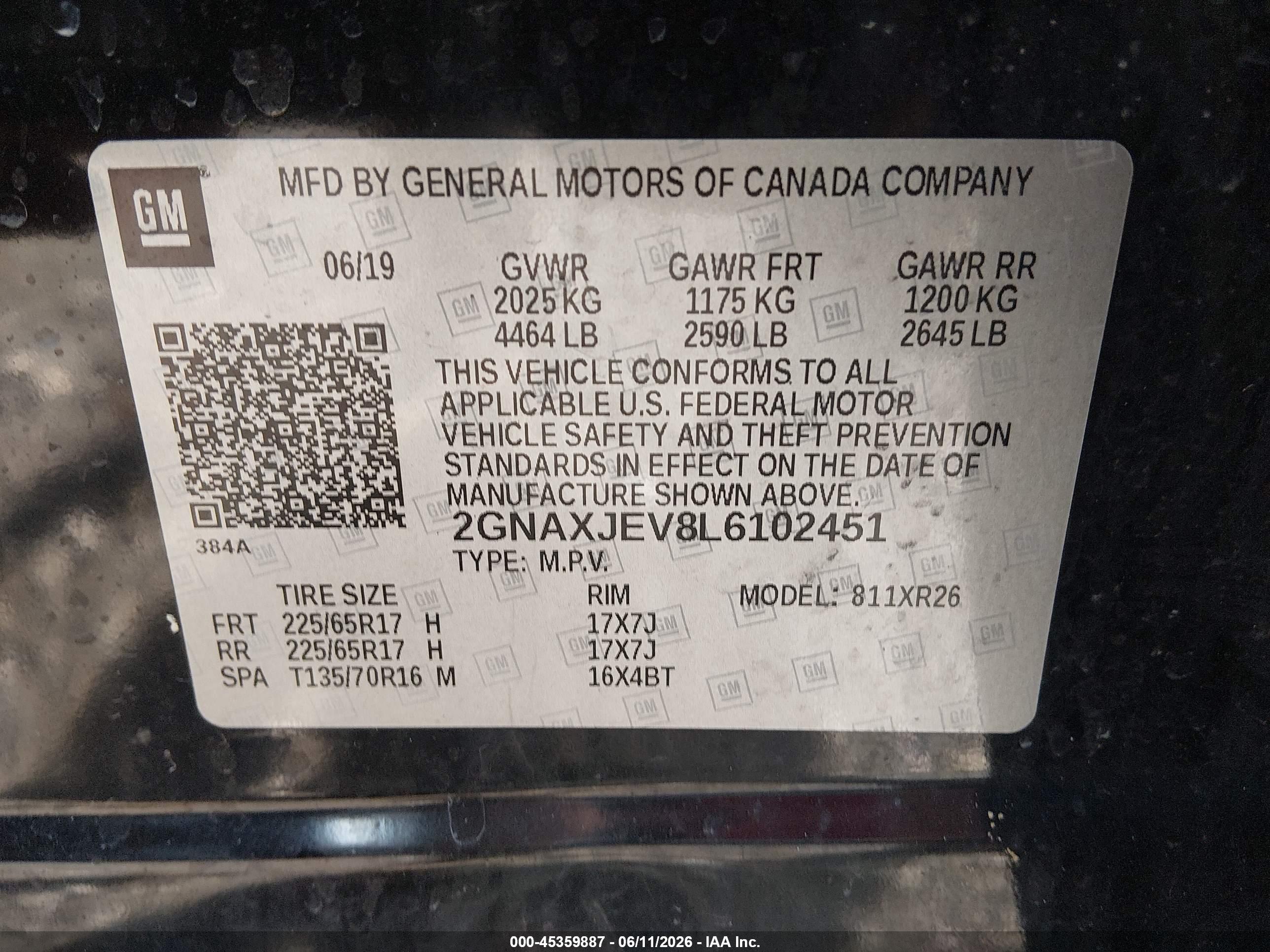 CHEVROLET EQUINOX image 9