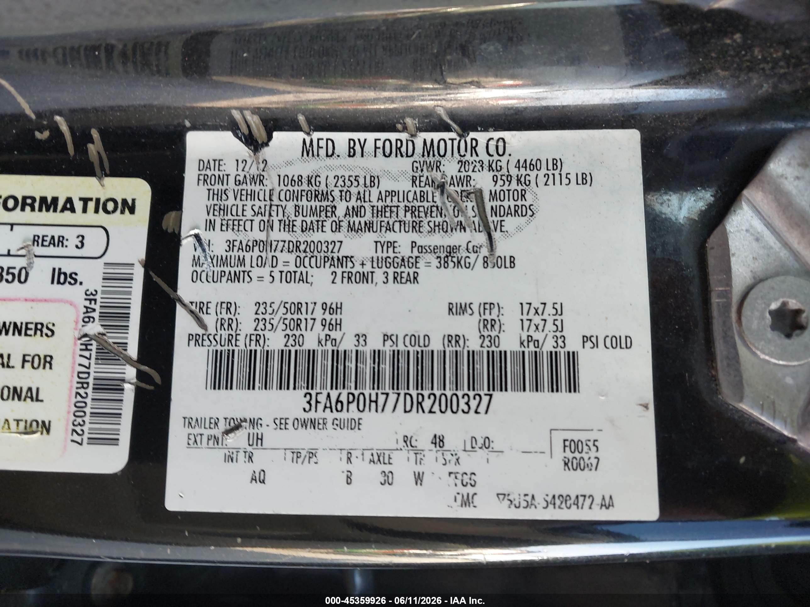 FORD FUSION image 9