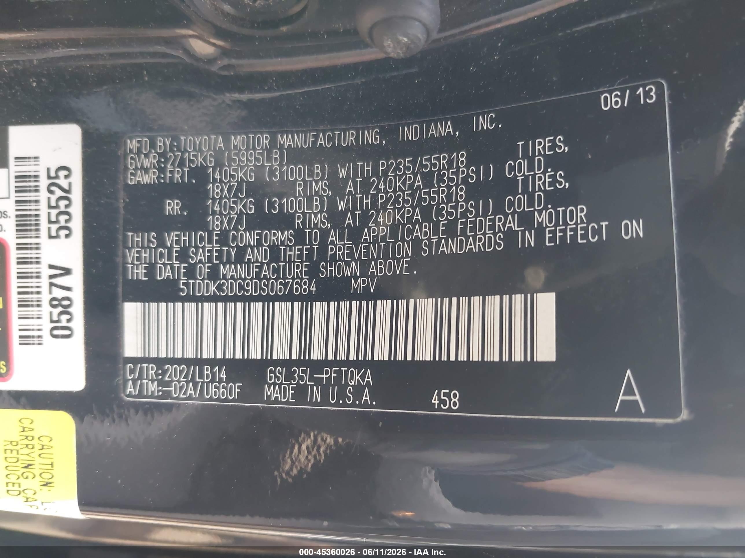 TOYOTA SIENNA image 9