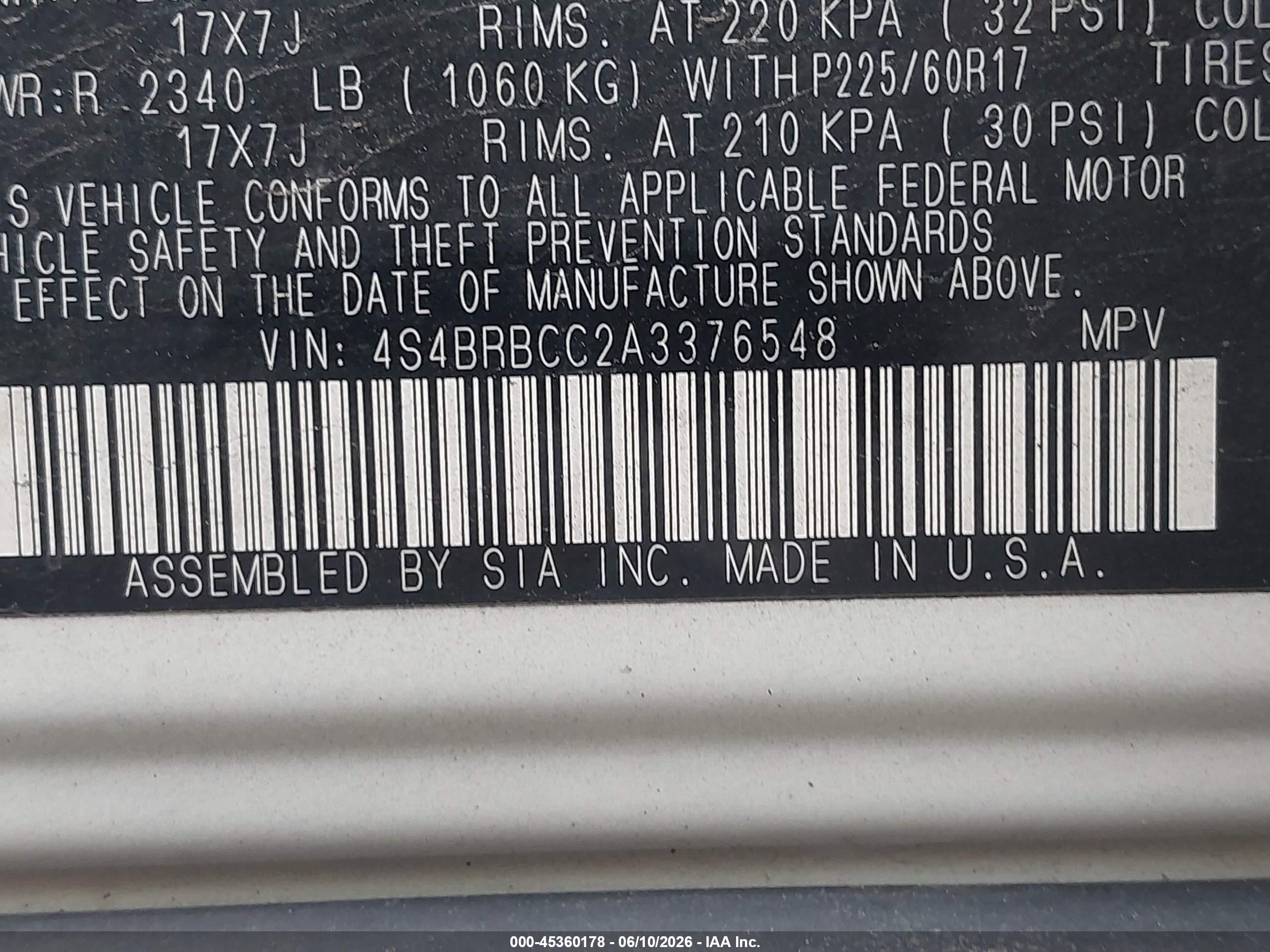 SUBARU OUTBACK image 9