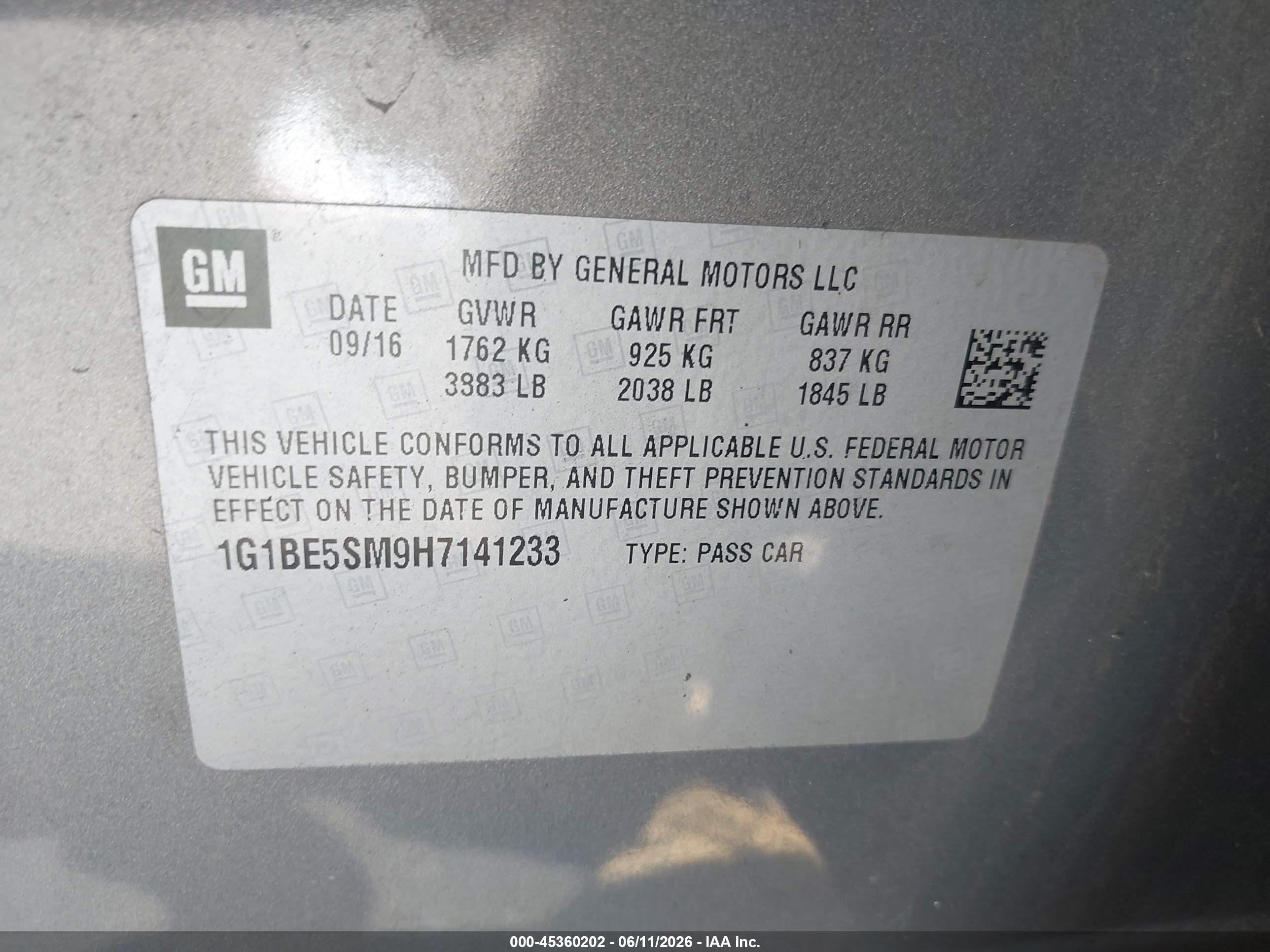 CHEVROLET CRUZE image 9