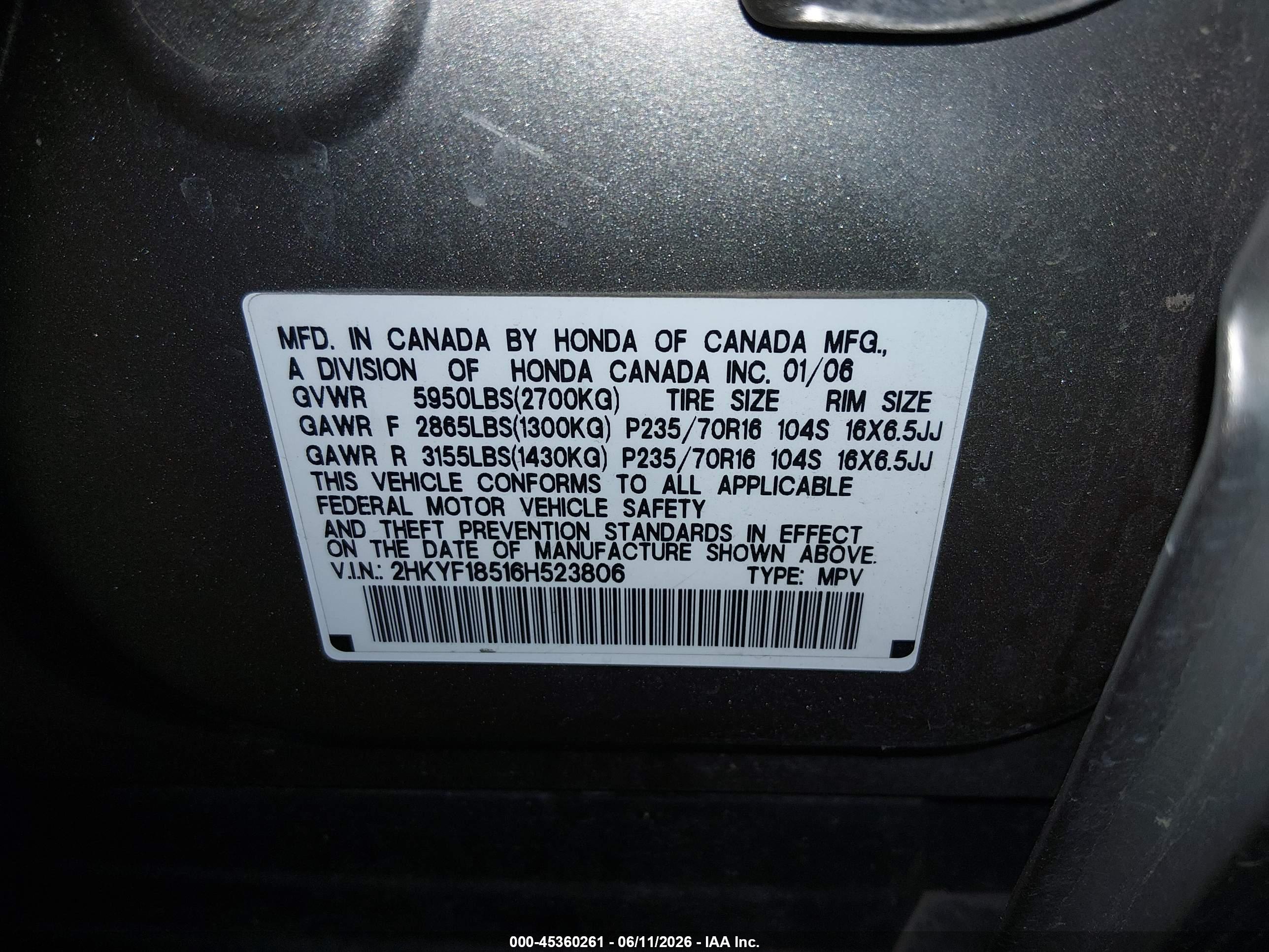 HONDA PILOT image 9
