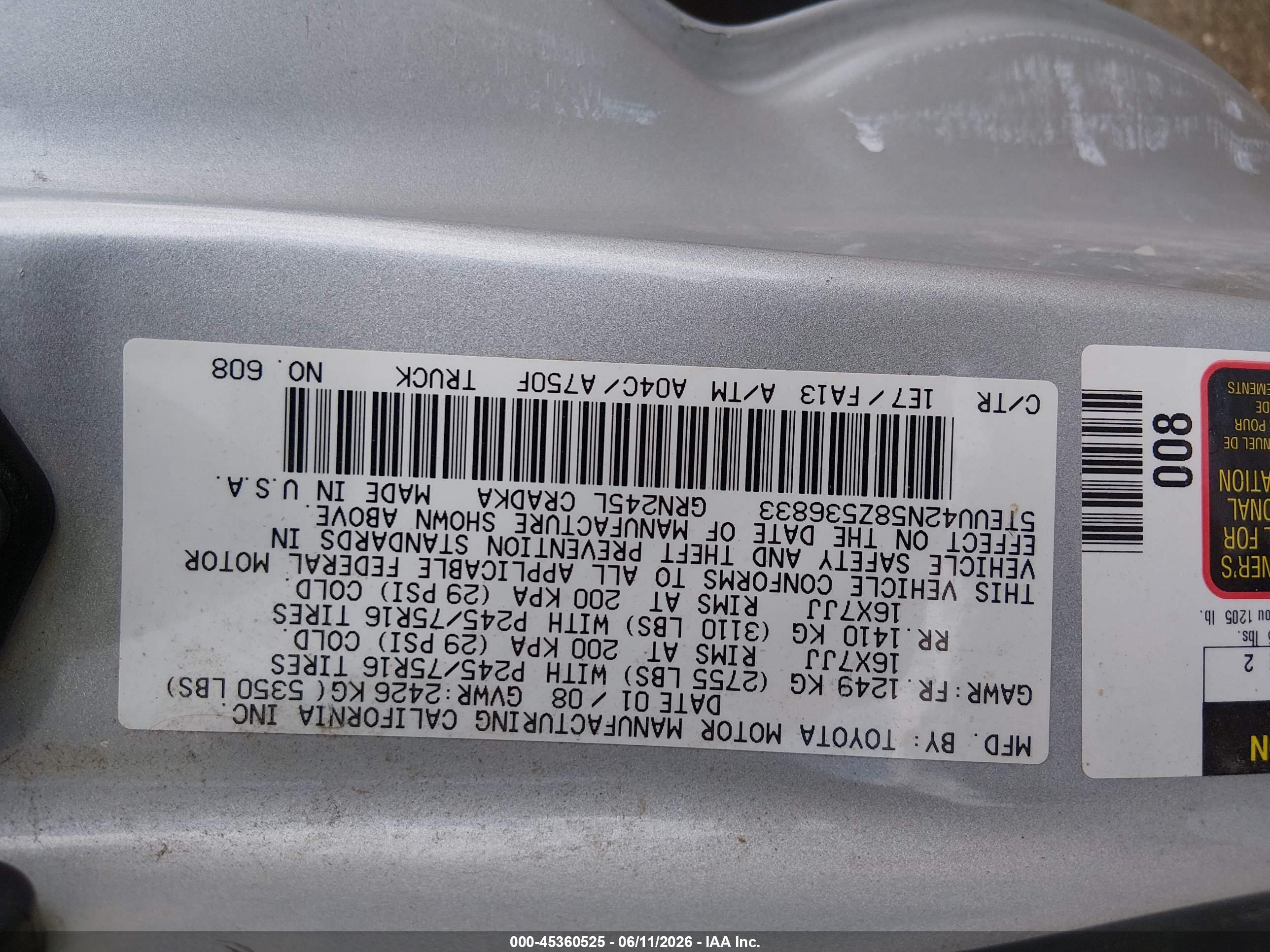 TOYOTA TACOMA image 9