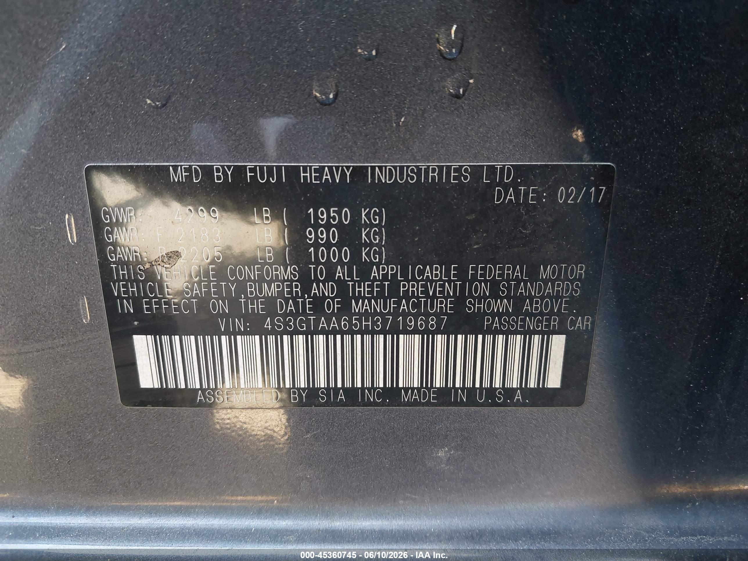 SUBARU IMPREZA image 9