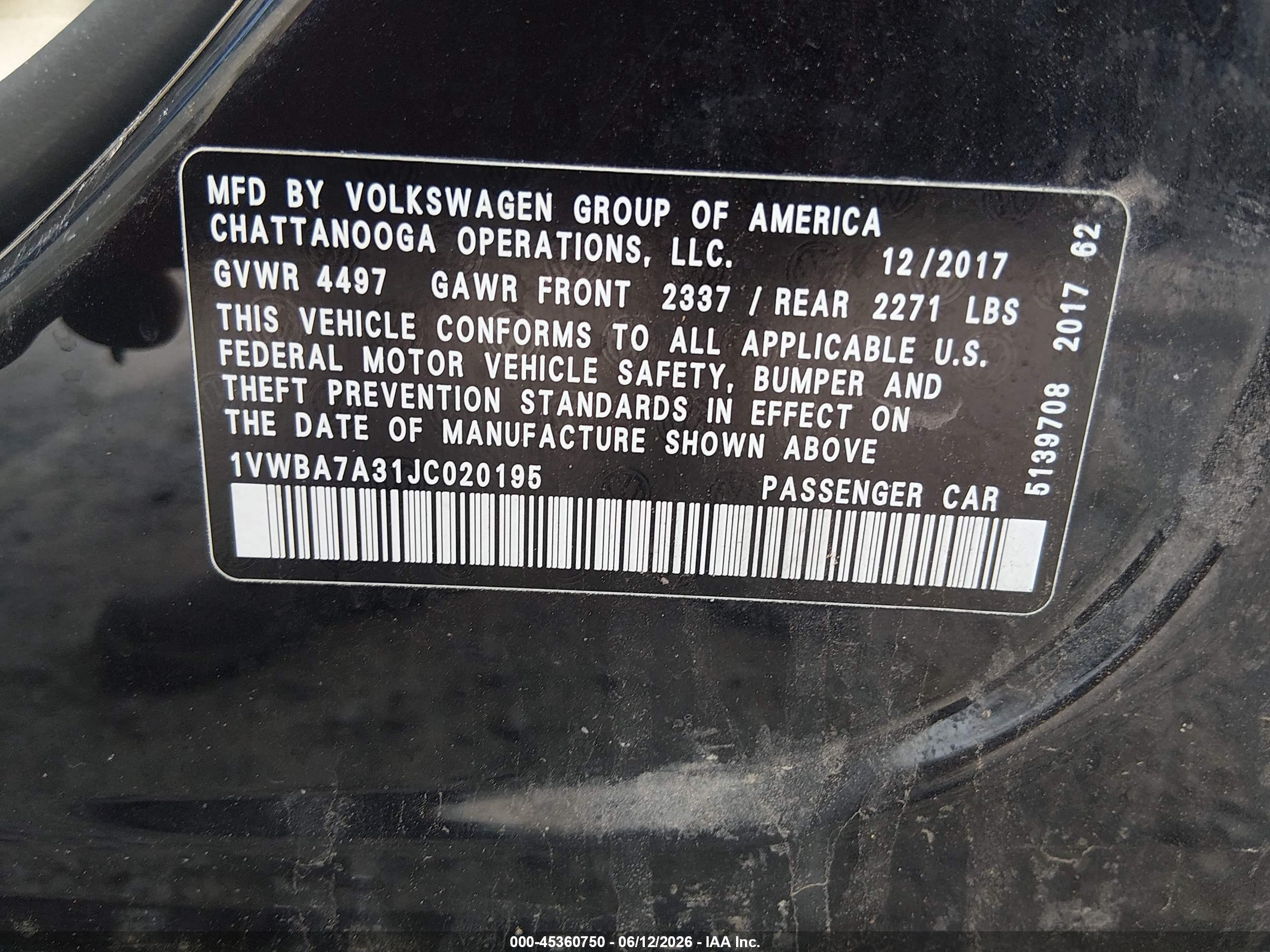 VOLKSWAGEN PASSAT image 9