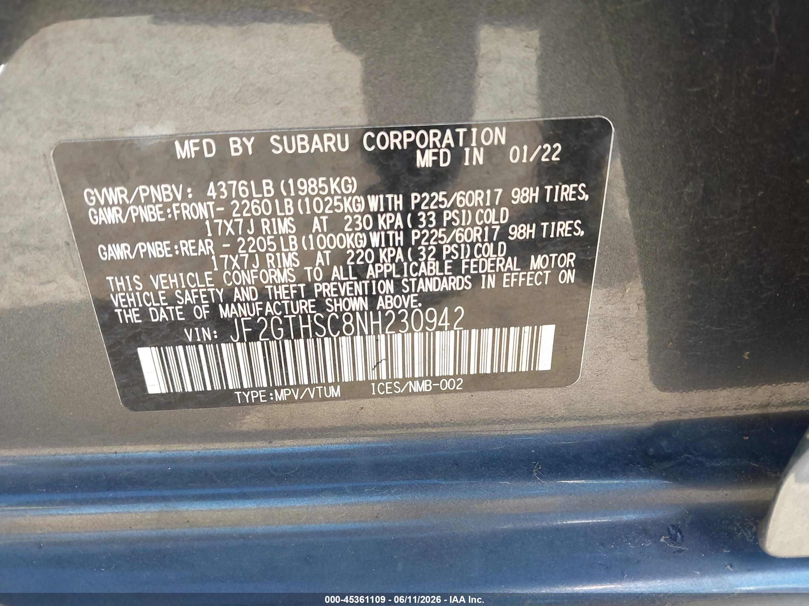SUBARU CROSSTREK image 9