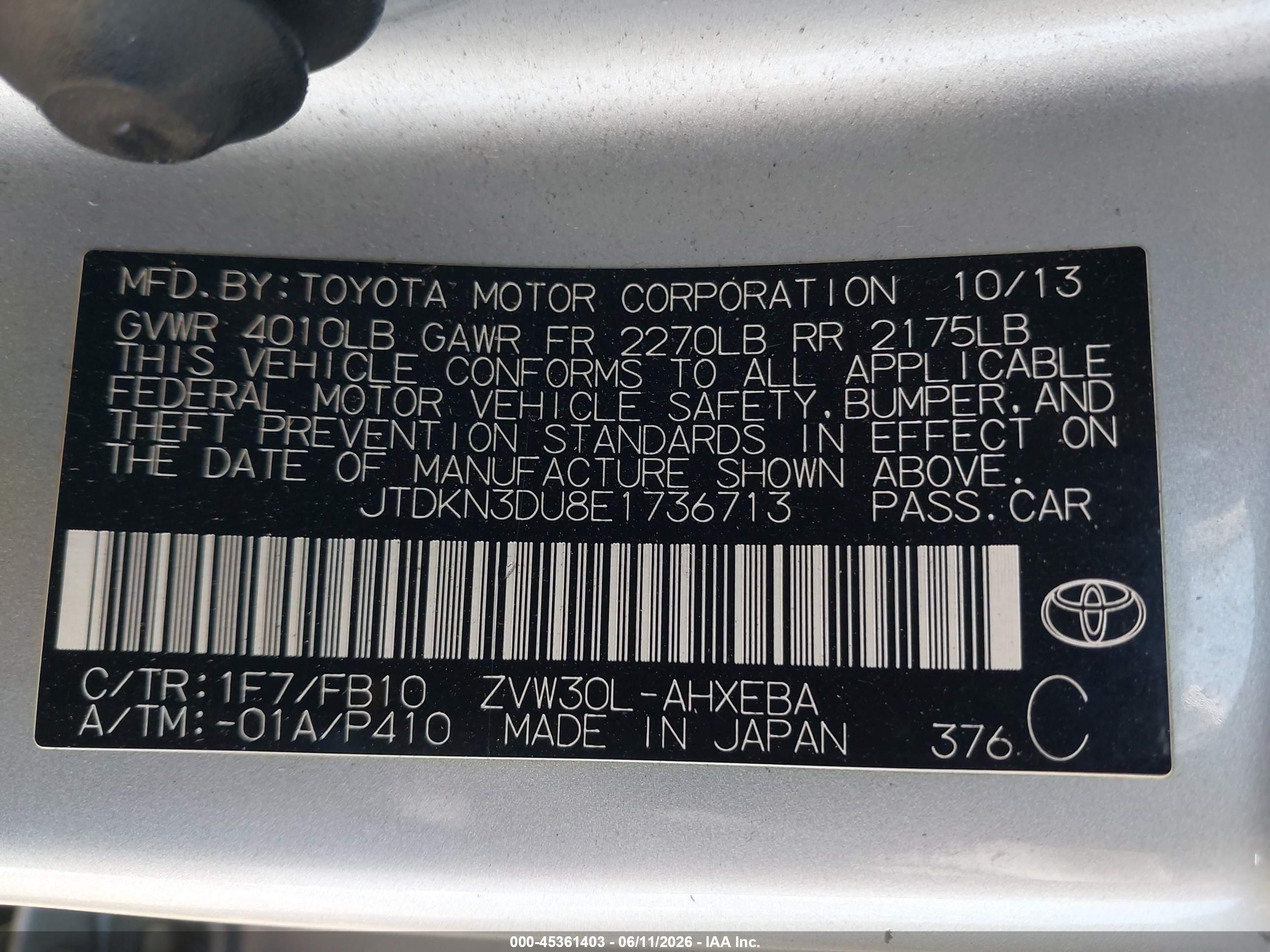 TOYOTA PRIUS image 9
