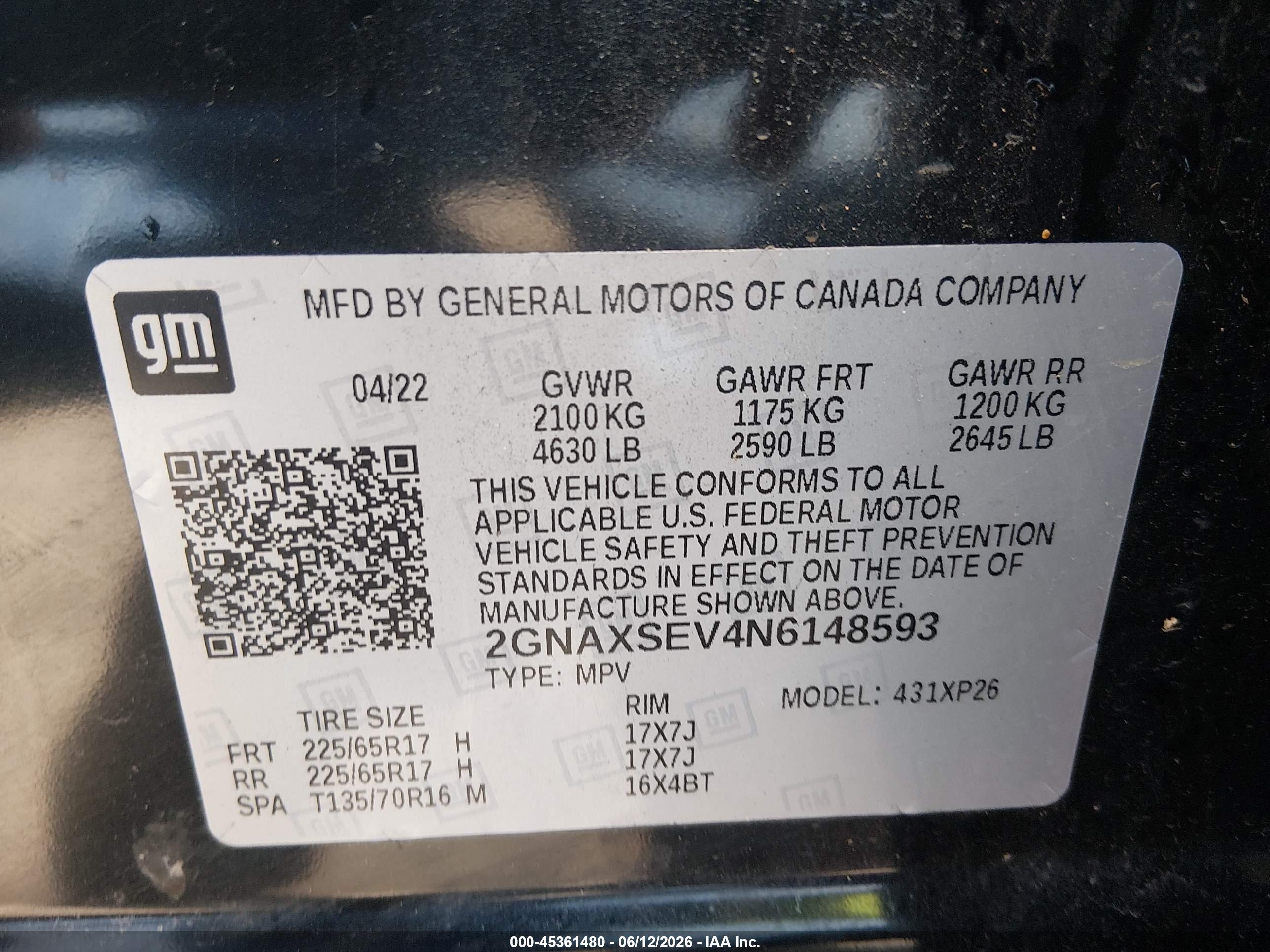 CHEVROLET EQUINOX image 9