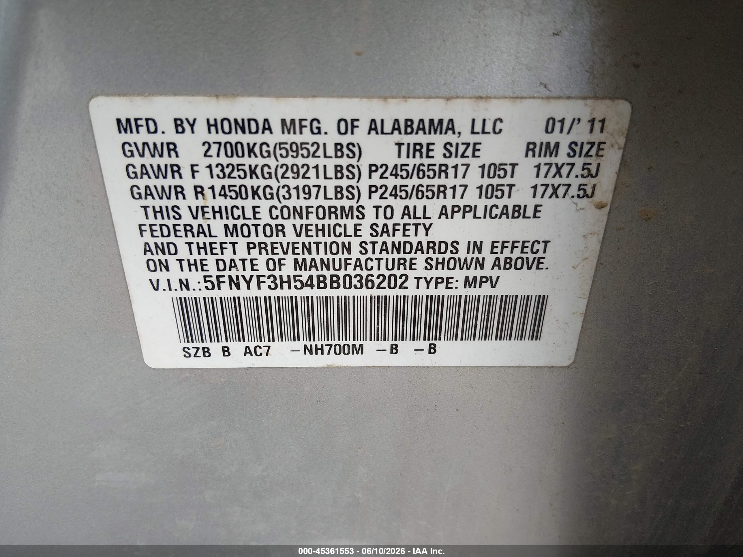 HONDA PILOT image 9