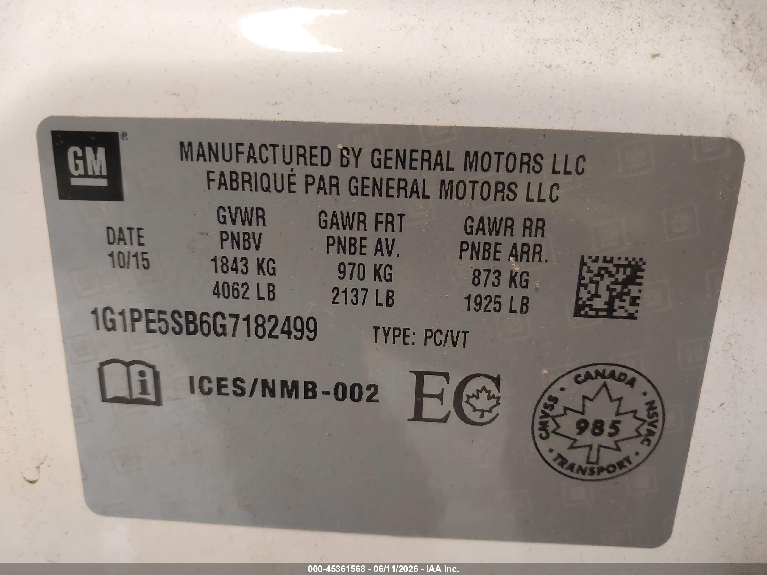 CHEVROLET CRUZE image 9