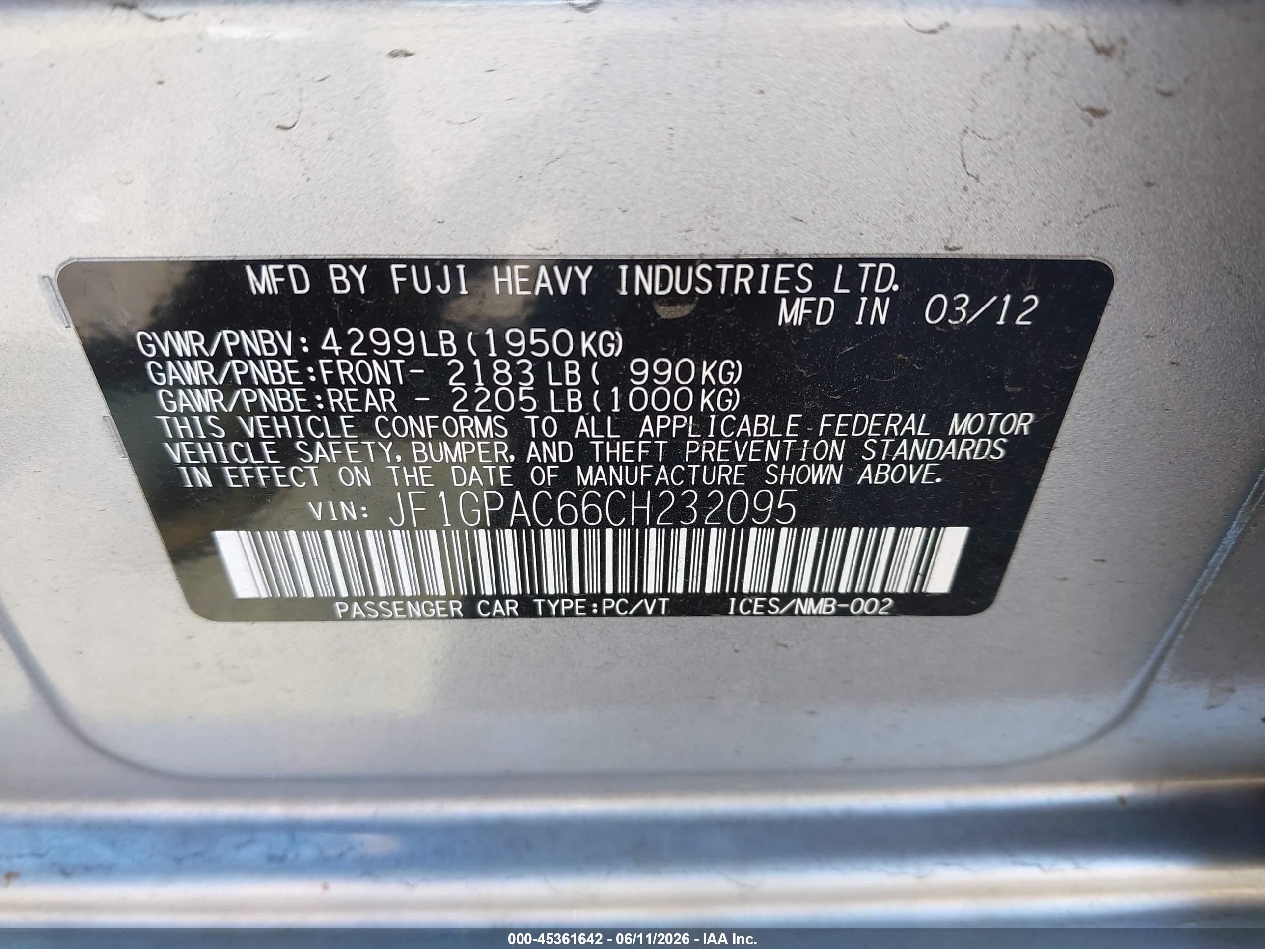 SUBARU IMPREZA image 9