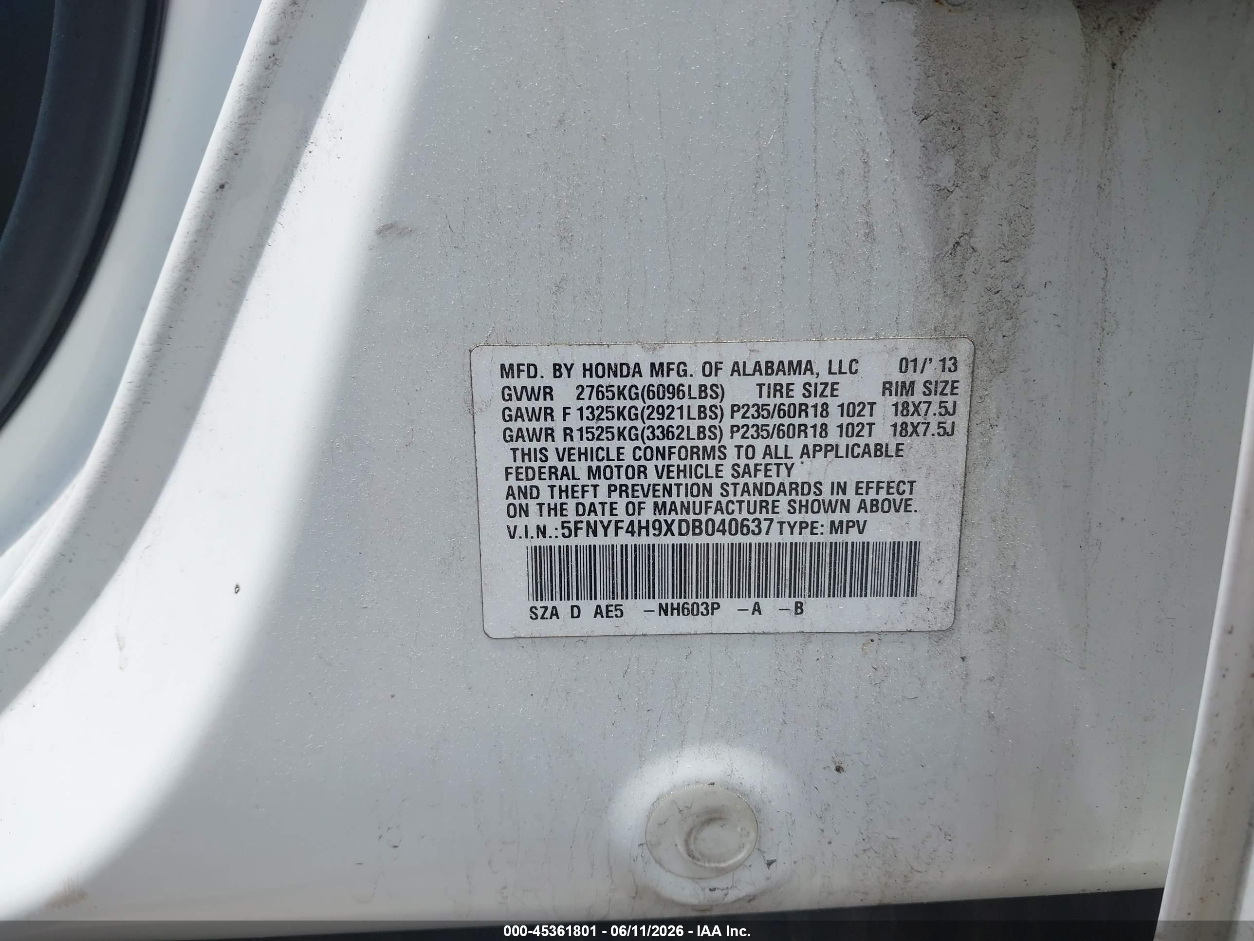 HONDA PILOT image 9