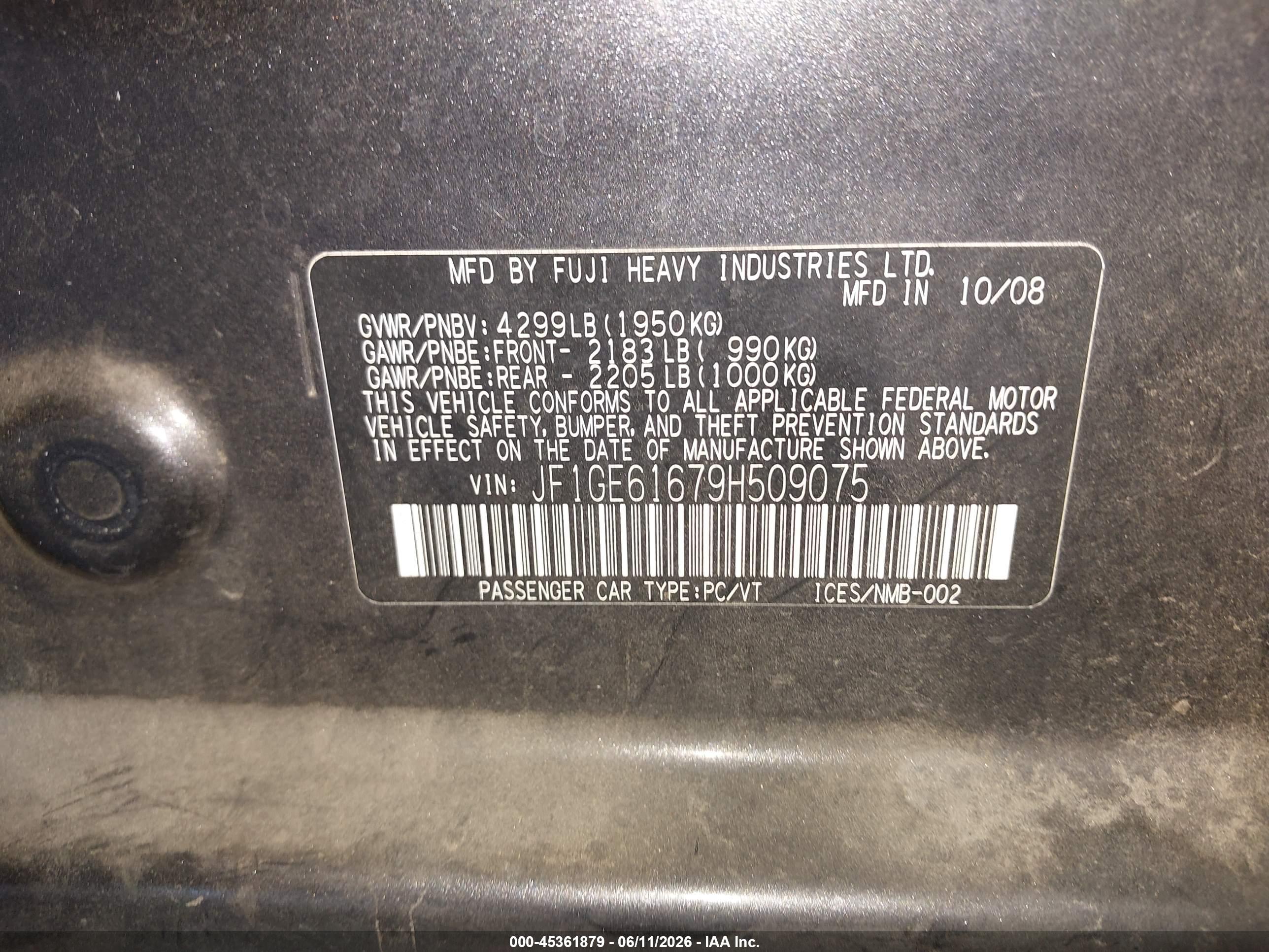 SUBARU IMPREZA image 9