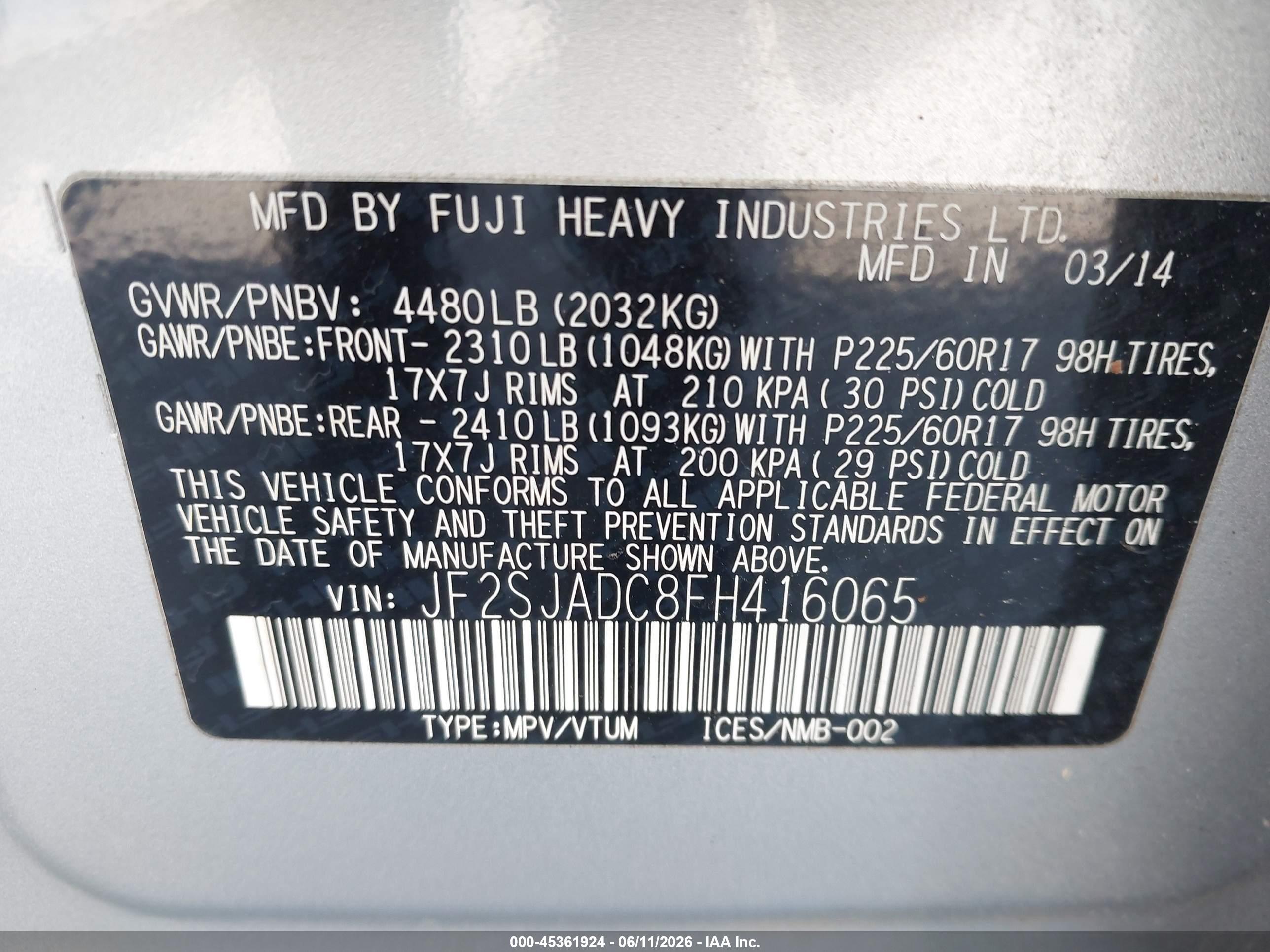 SUBARU FORESTER image 9