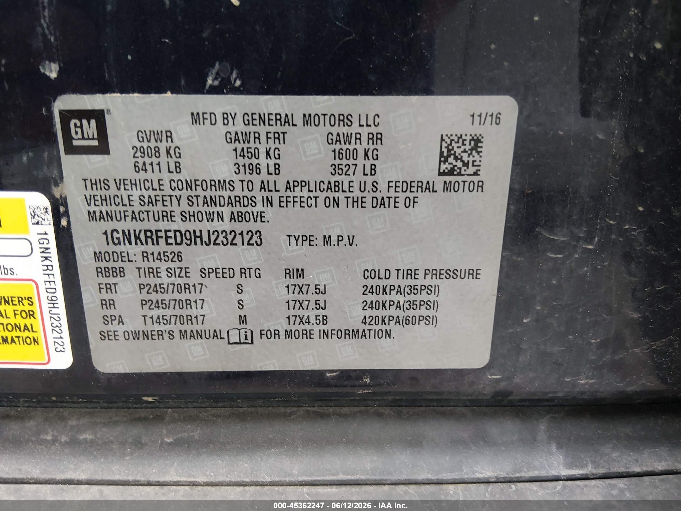 CHEVROLET TRAVERSE image 9