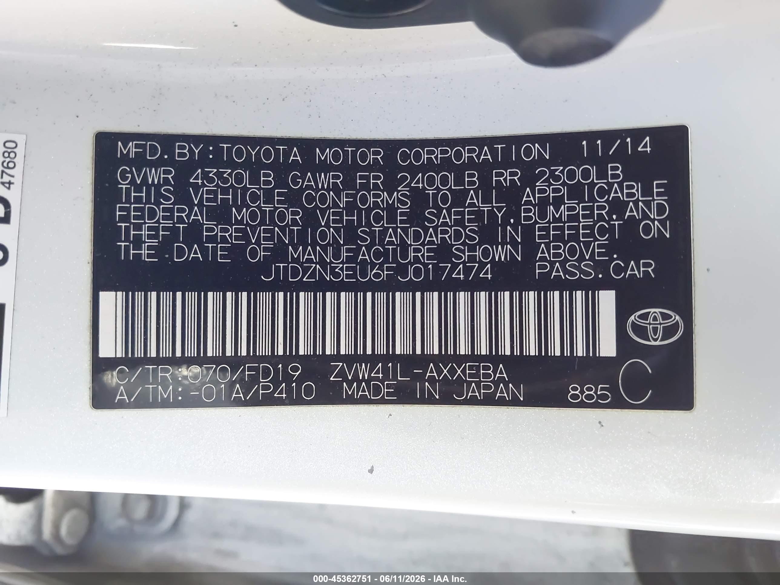 TOYOTA PRIUS image 9