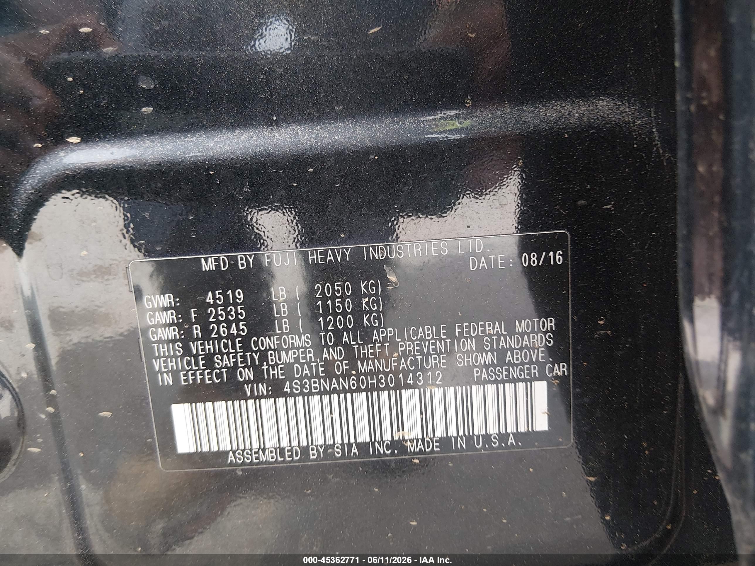 SUBARU LEGACY image 9