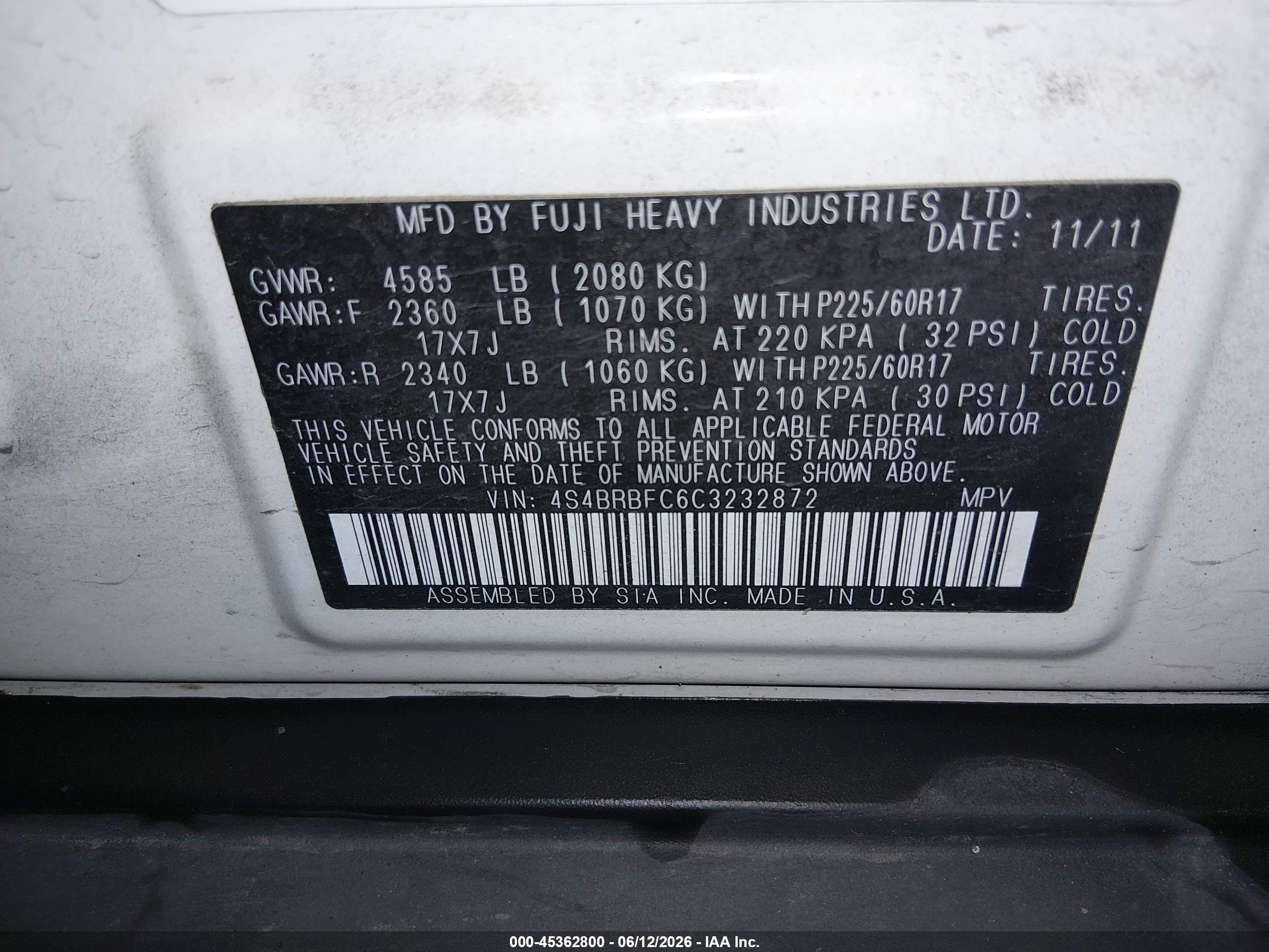 SUBARU OUTBACK image 9