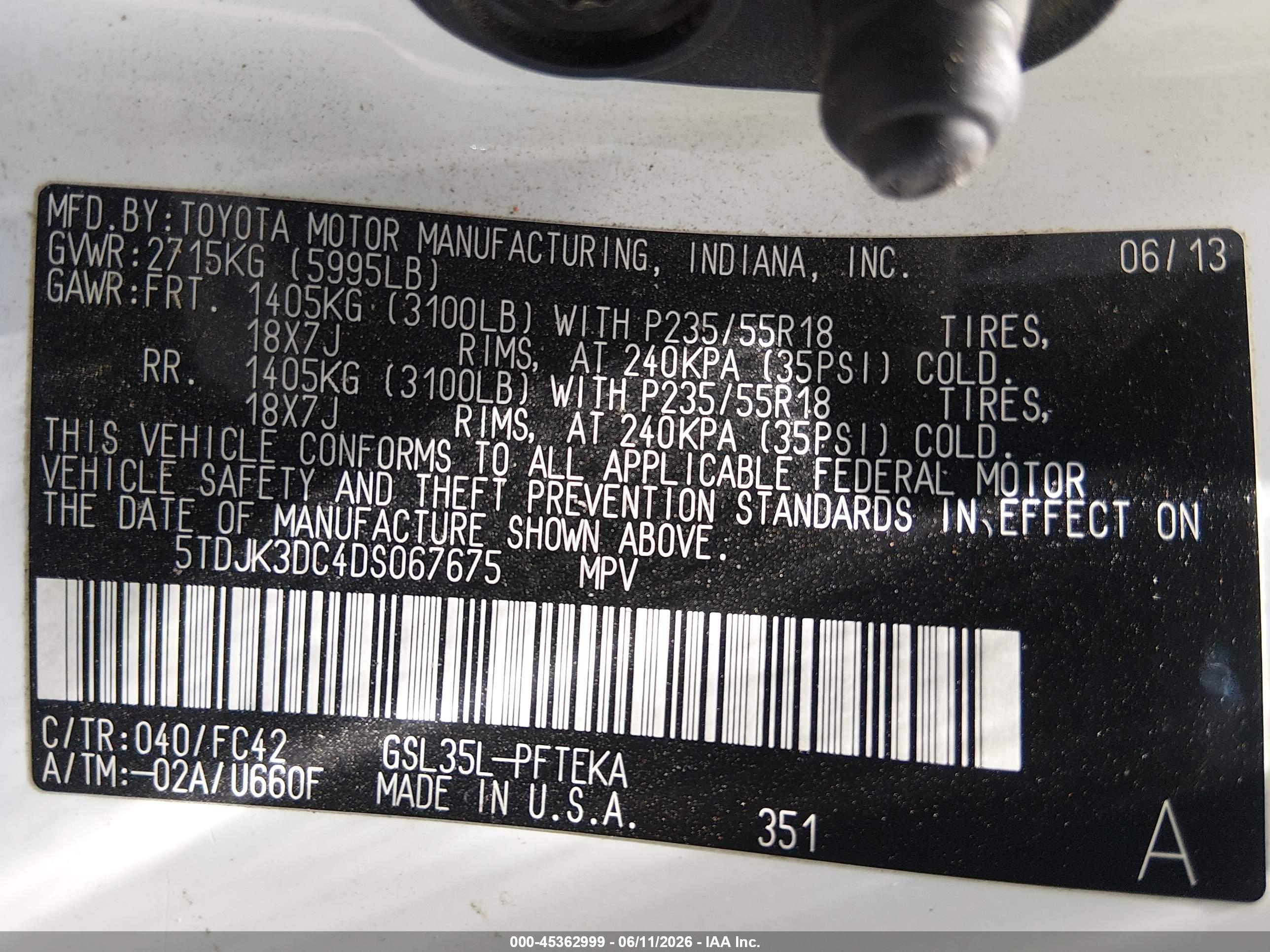 TOYOTA SIENNA image 9