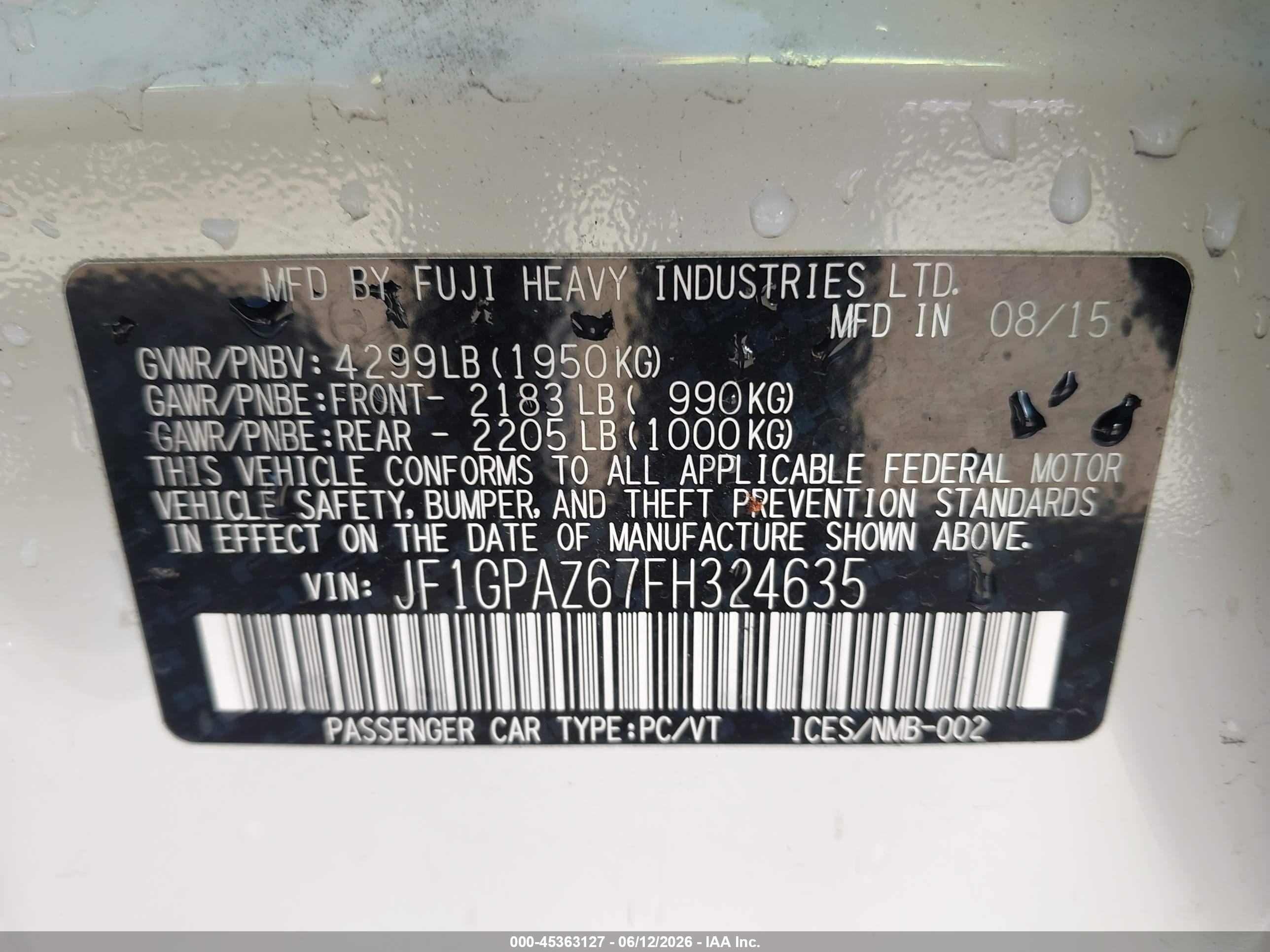SUBARU IMPREZA image 9